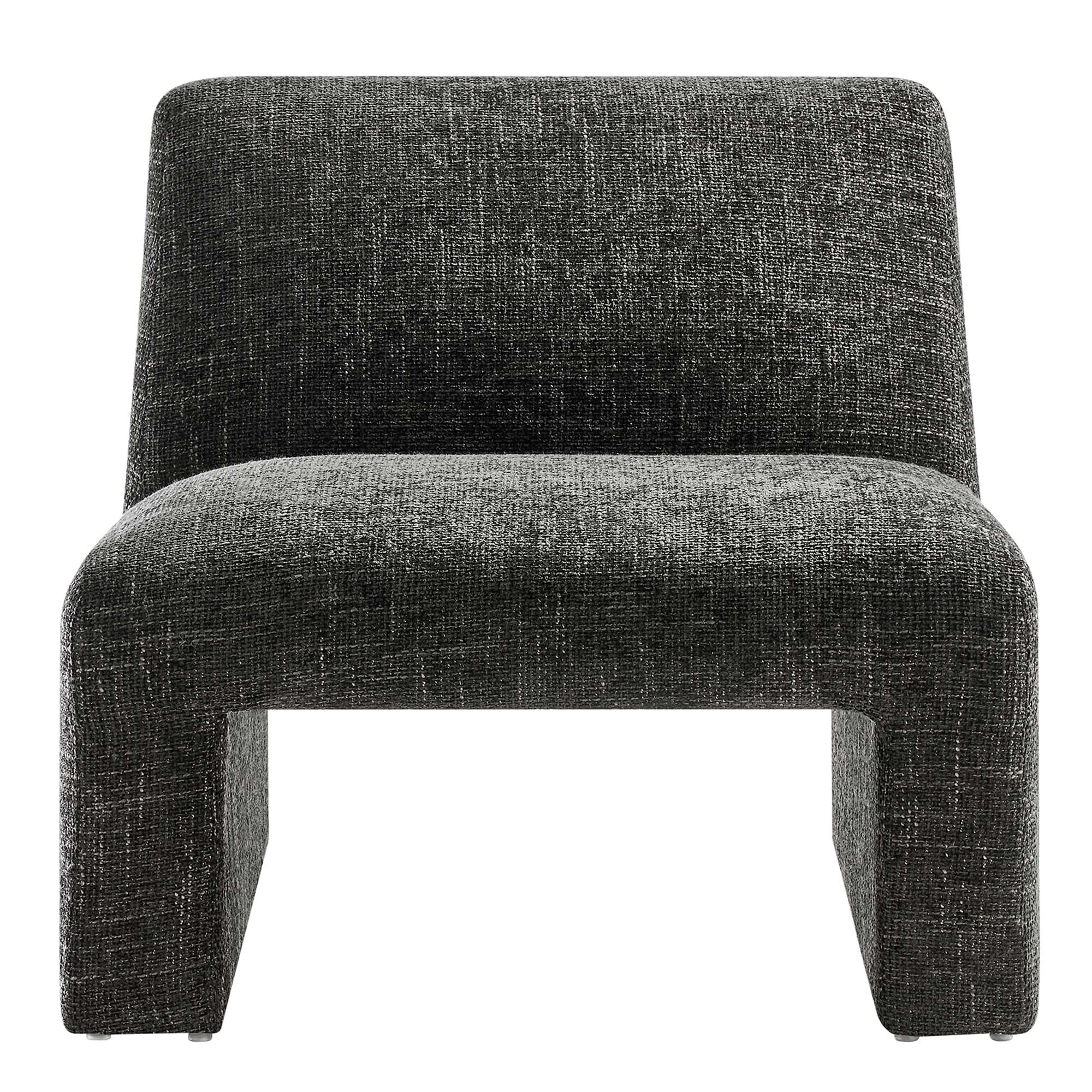 Fauteuil d'appoint rembourré en chenille Amita