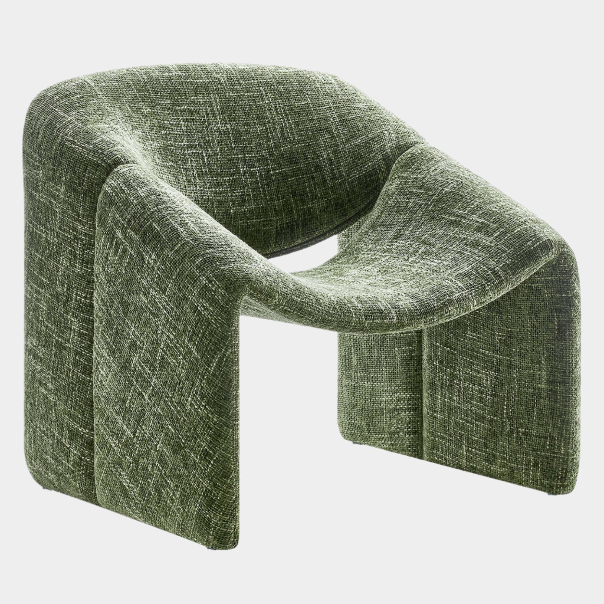 Fauteuil d'appoint rembourré en chenille Vivi