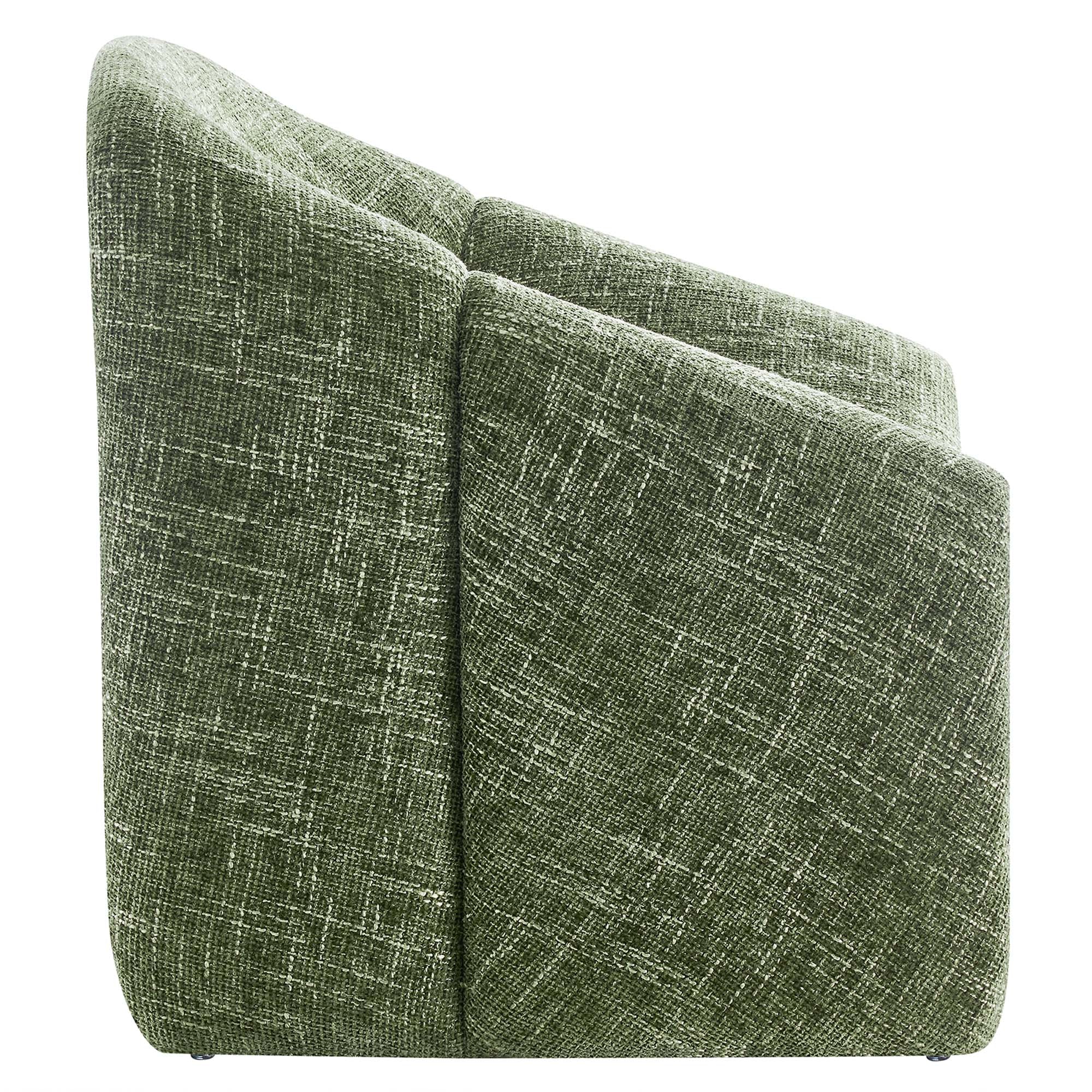 Fauteuil d'appoint rembourré en chenille Vivi