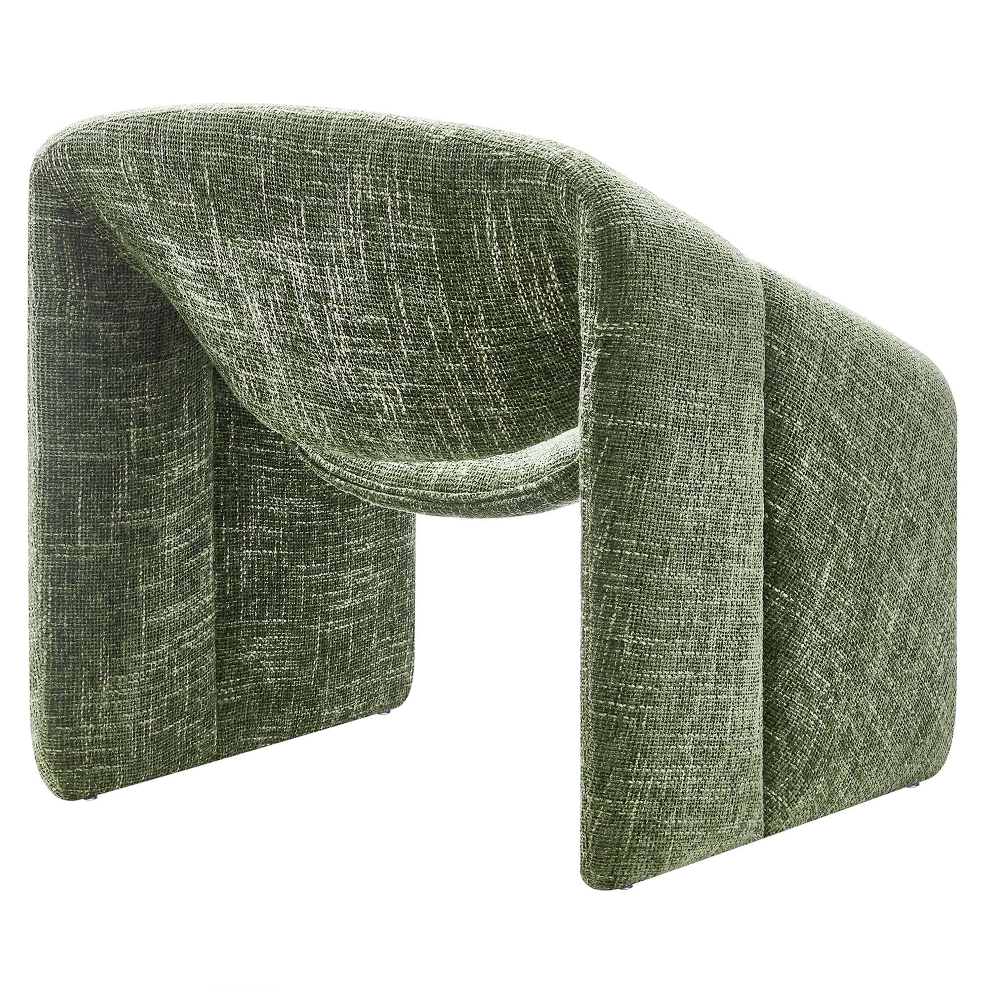 Fauteuil d'appoint rembourré en chenille Vivi