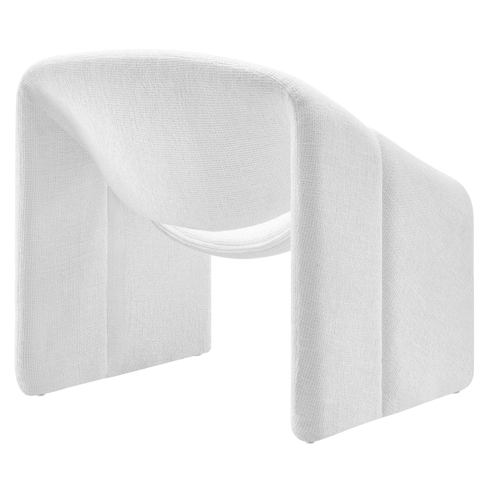 Fauteuil d'appoint rembourré en chenille Vivi