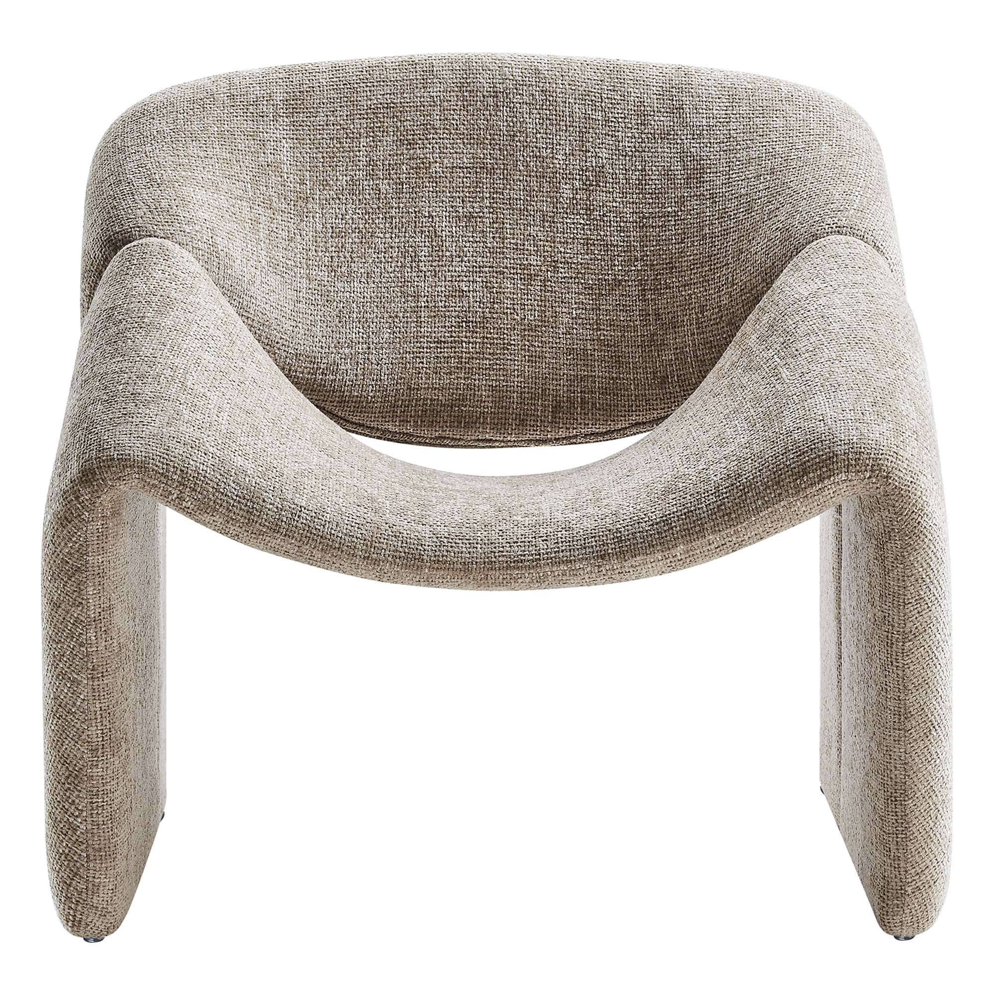 Fauteuil d'appoint rembourré en chenille Vivi
