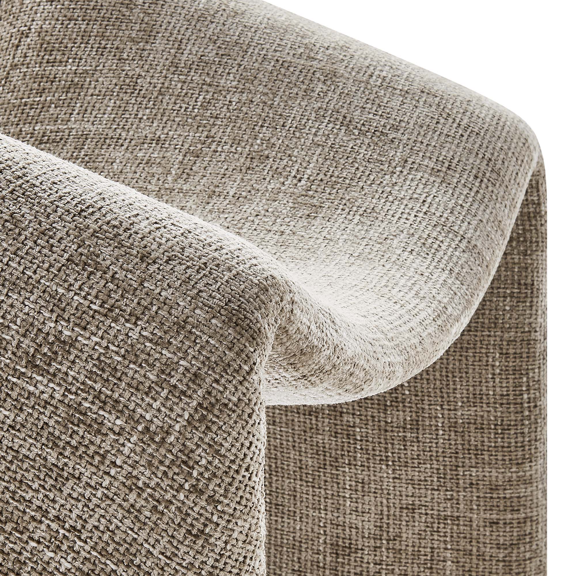 Fauteuil d'appoint rembourré en chenille Vivi