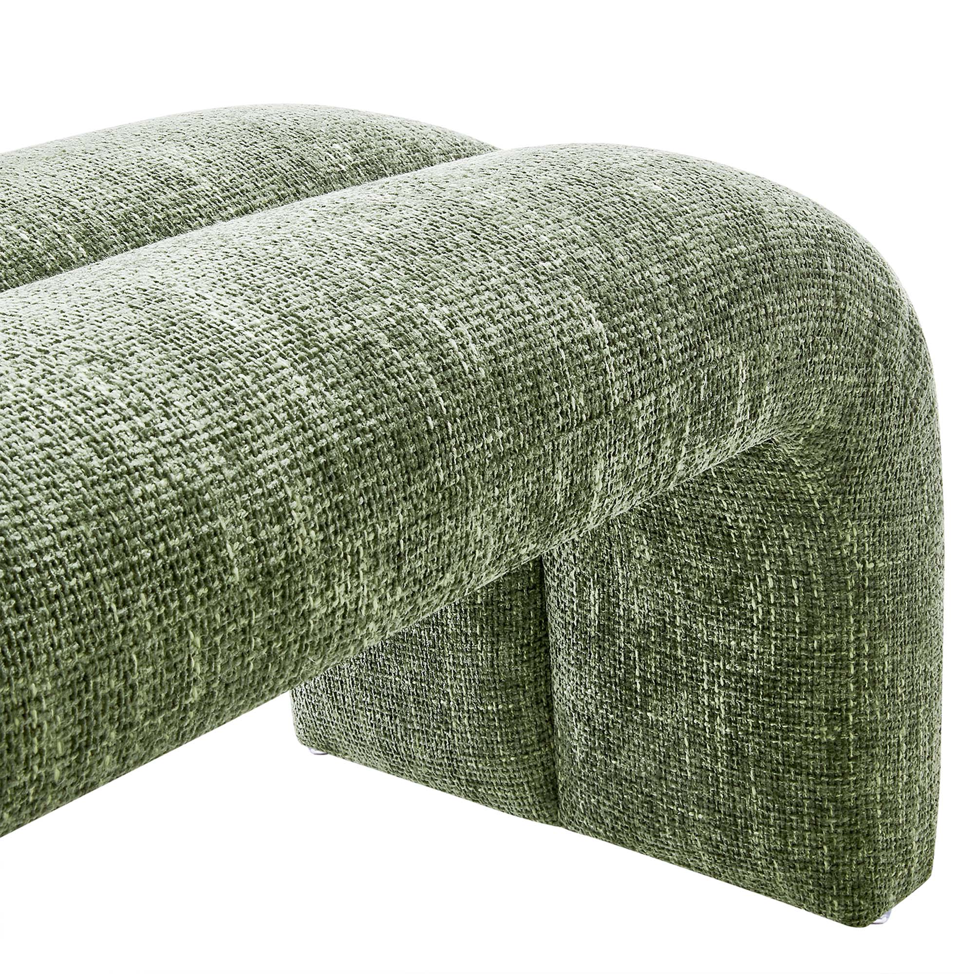 Chaise sans accoudoirs rembourrée en duvet Commix