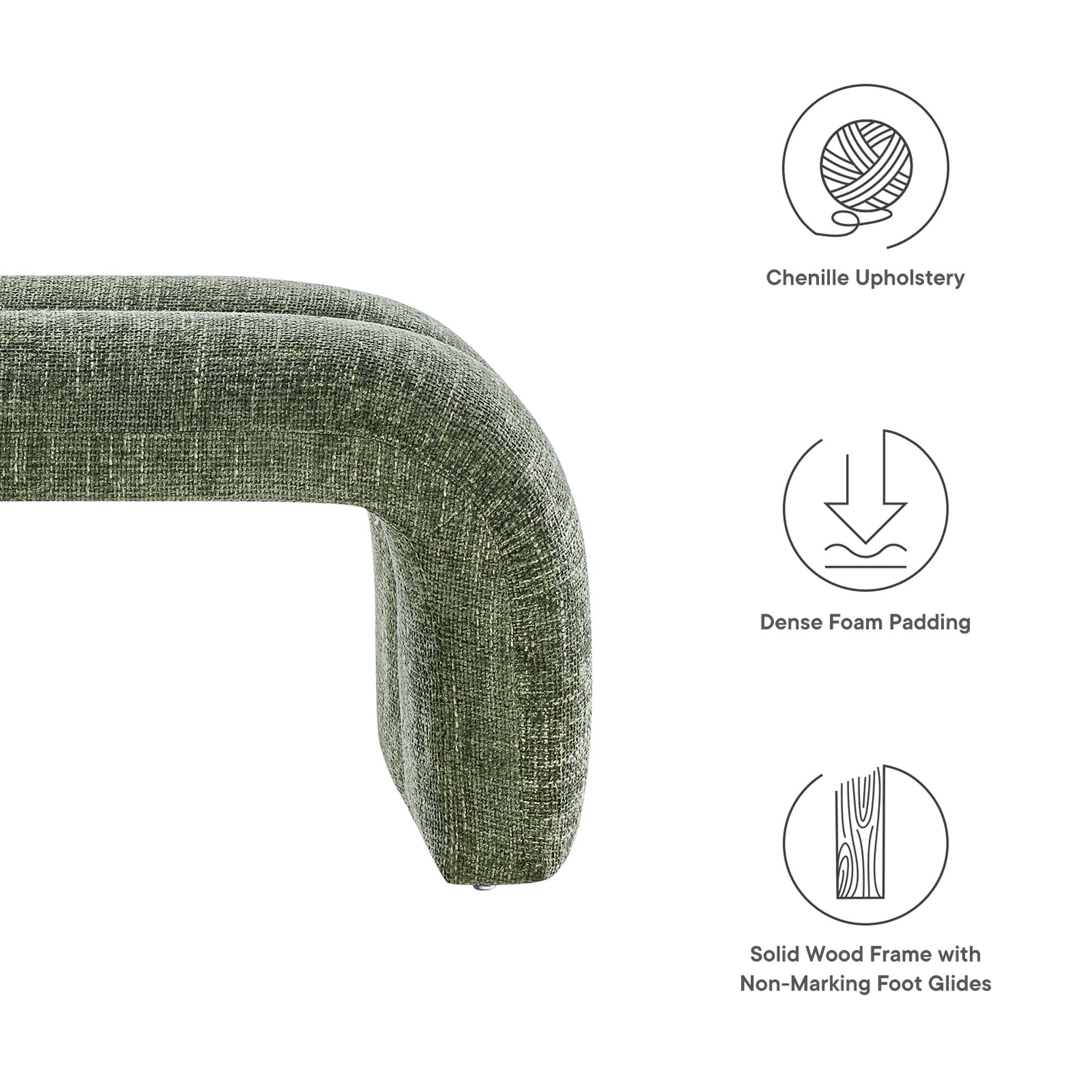Chaise sans accoudoirs rembourrée en duvet Commix