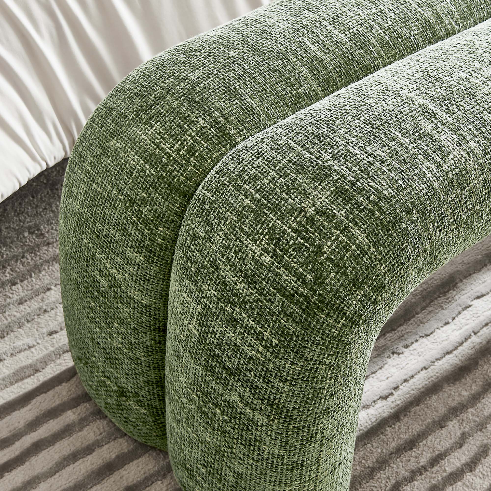Chaise sans accoudoirs rembourrée en duvet Commix