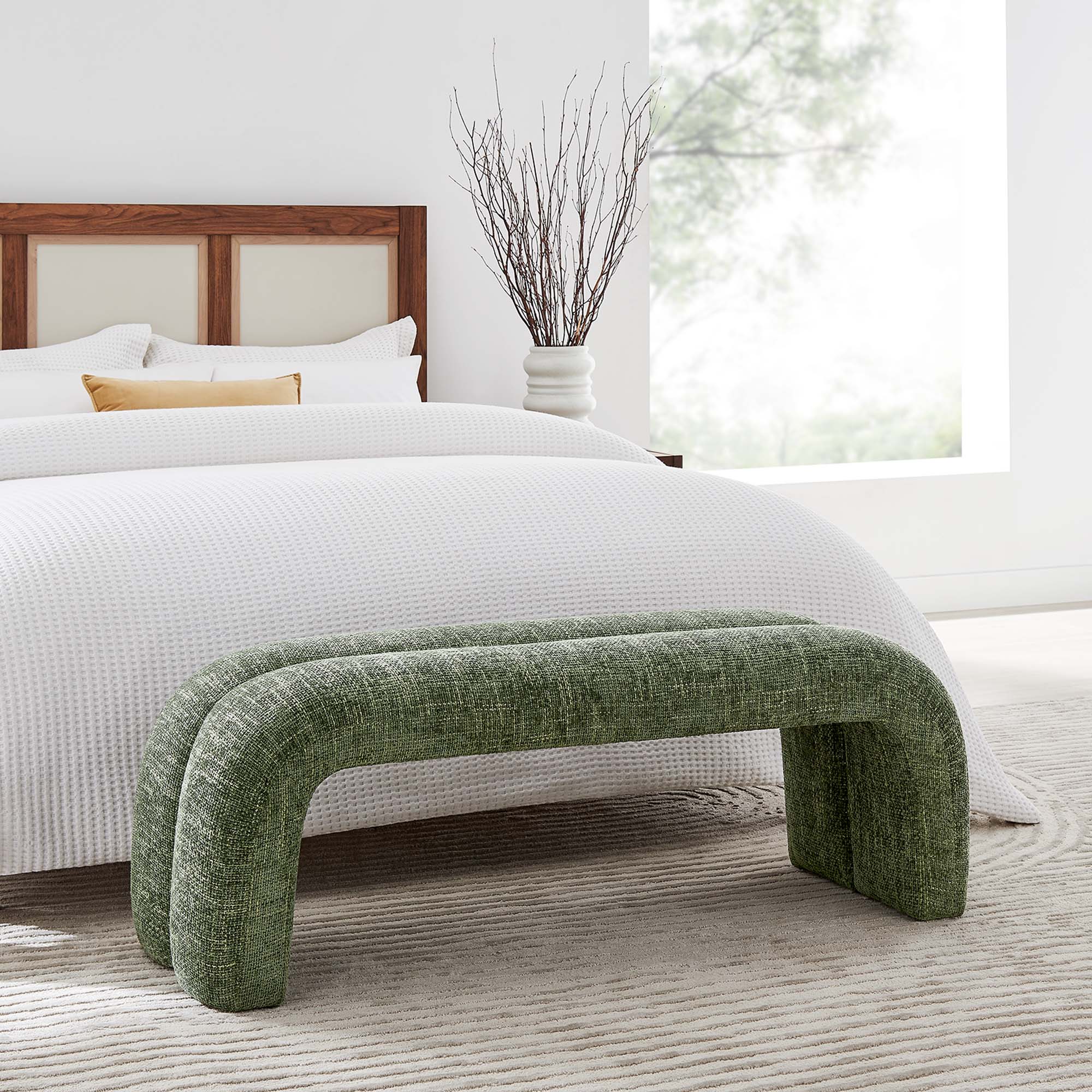 Chaise sans accoudoirs rembourrée en duvet Commix