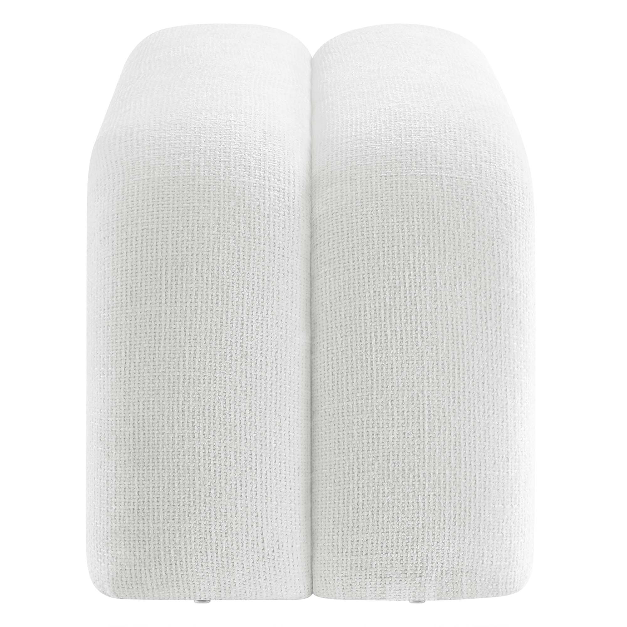 Chaise sans accoudoirs rembourrée en duvet Commix