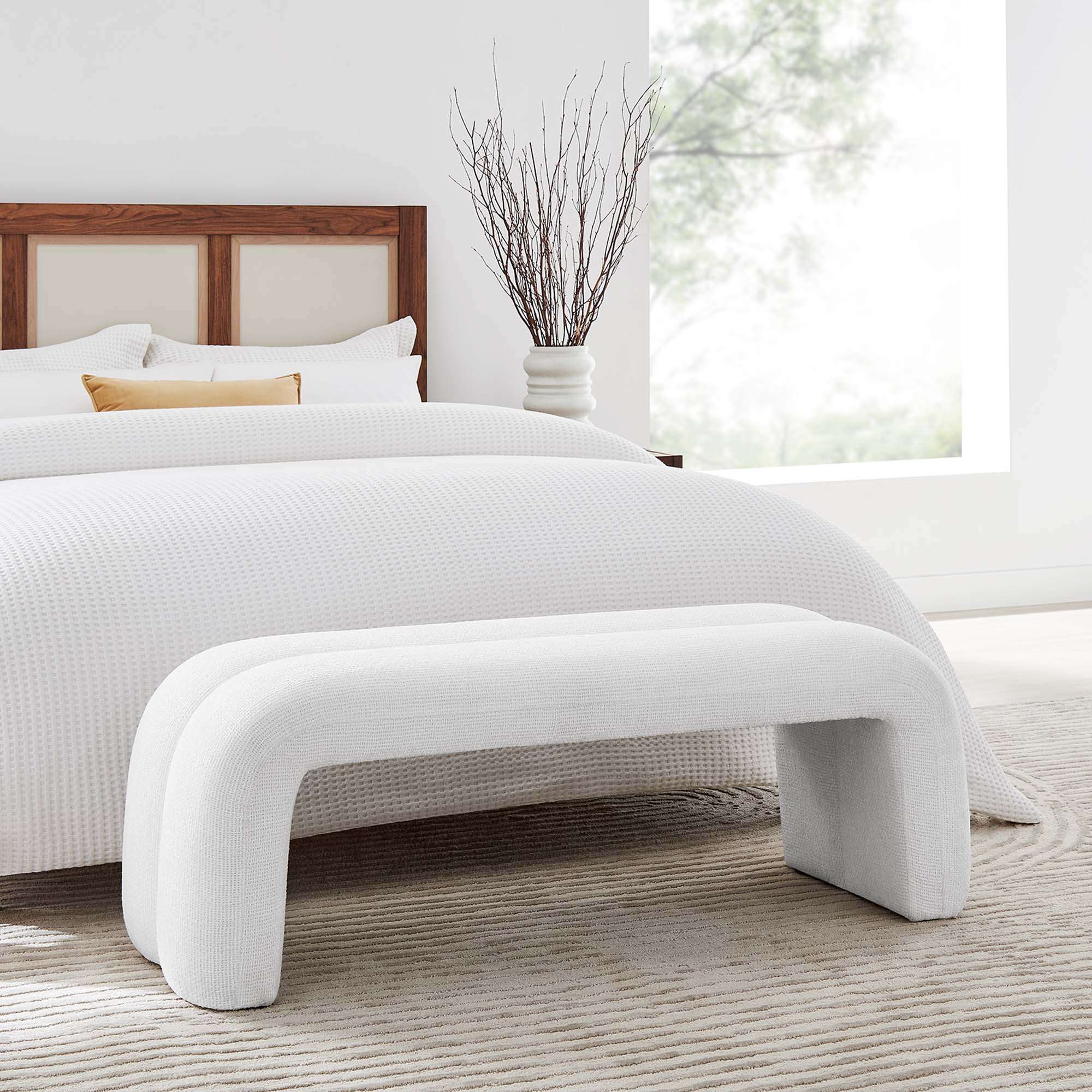 Chaise sans accoudoirs rembourrée en duvet Commix