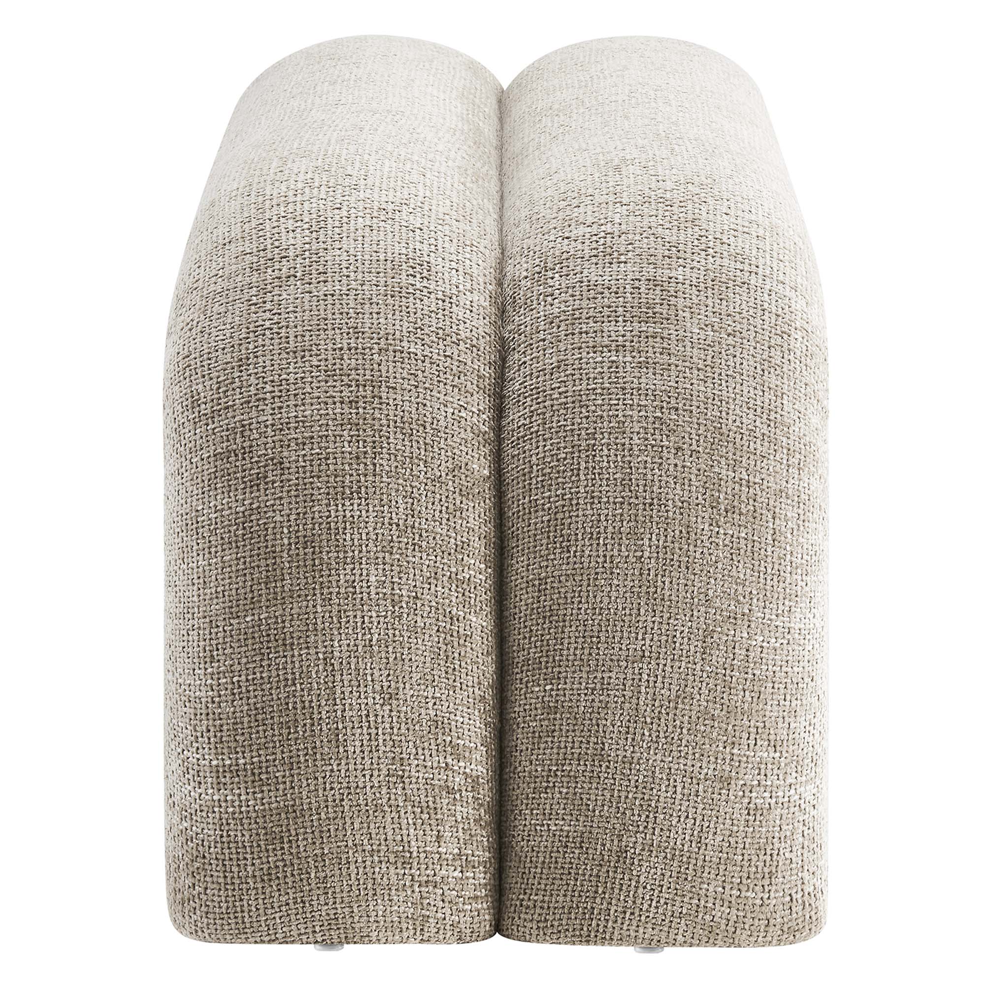 Chaise sans accoudoirs rembourrée en duvet Commix