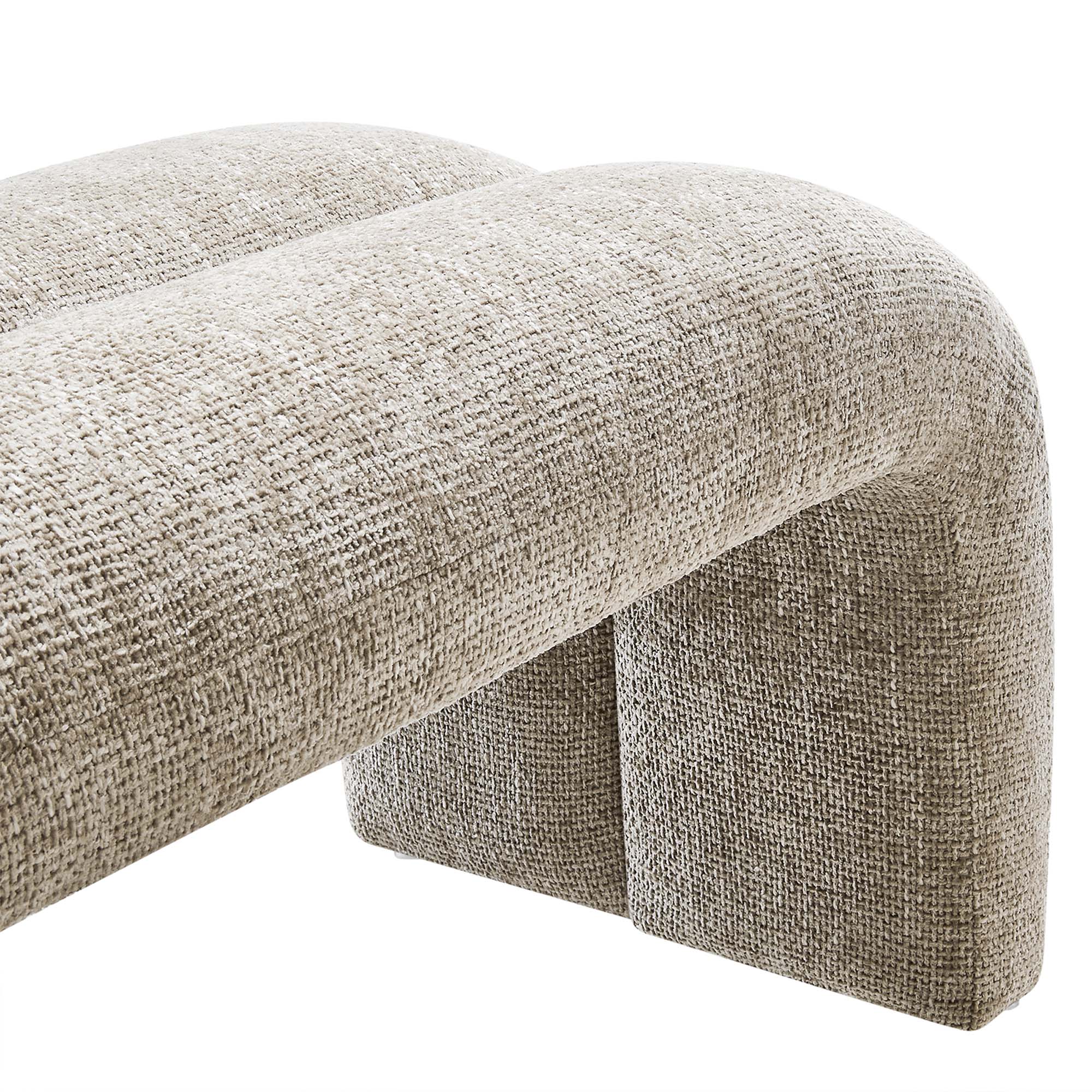 Chaise sans accoudoirs rembourrée en duvet Commix