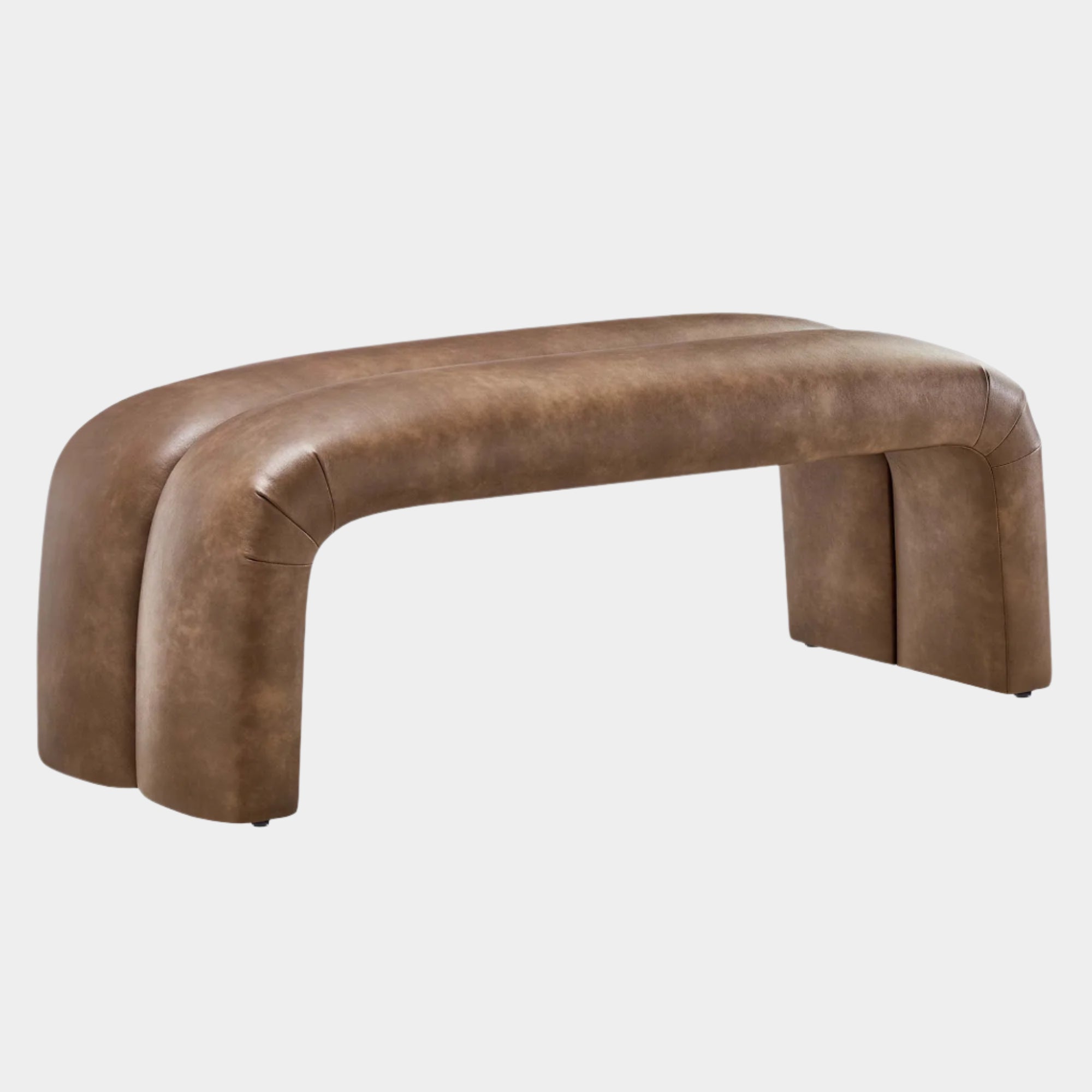 Dax Vegan Leather Upholstered Accent Bench