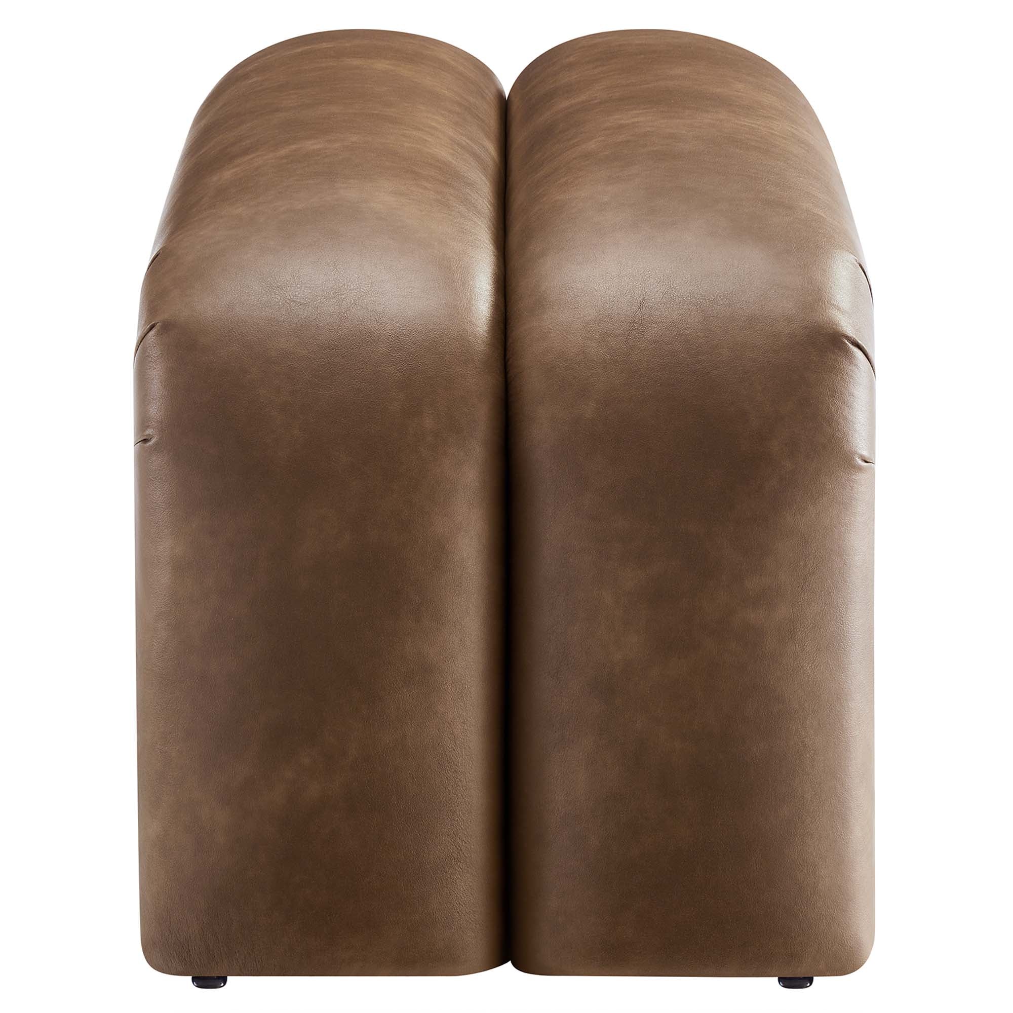 Dax Vegan Leather Upholstered Accent Bench