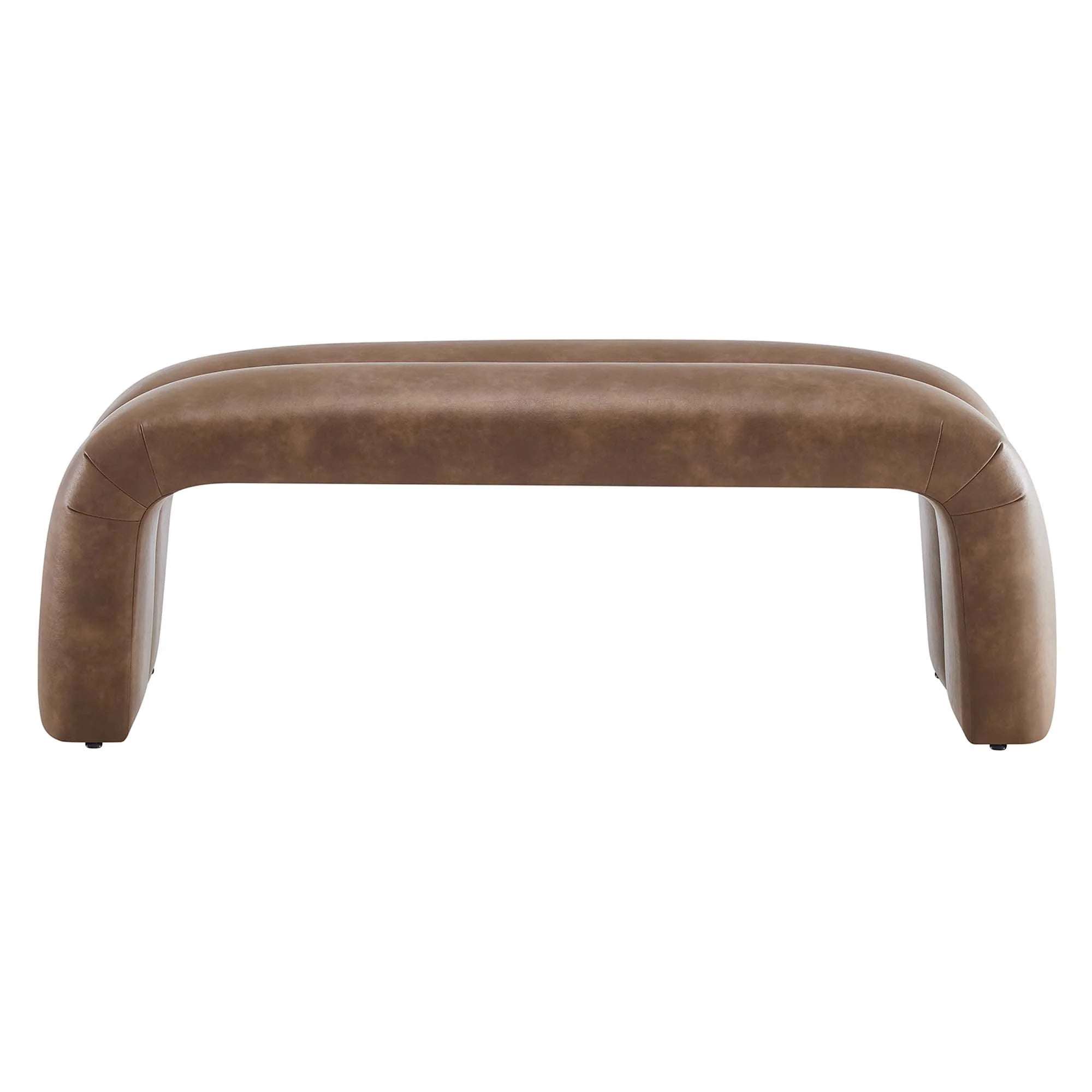 Dax Vegan Leather Upholstered Accent Bench