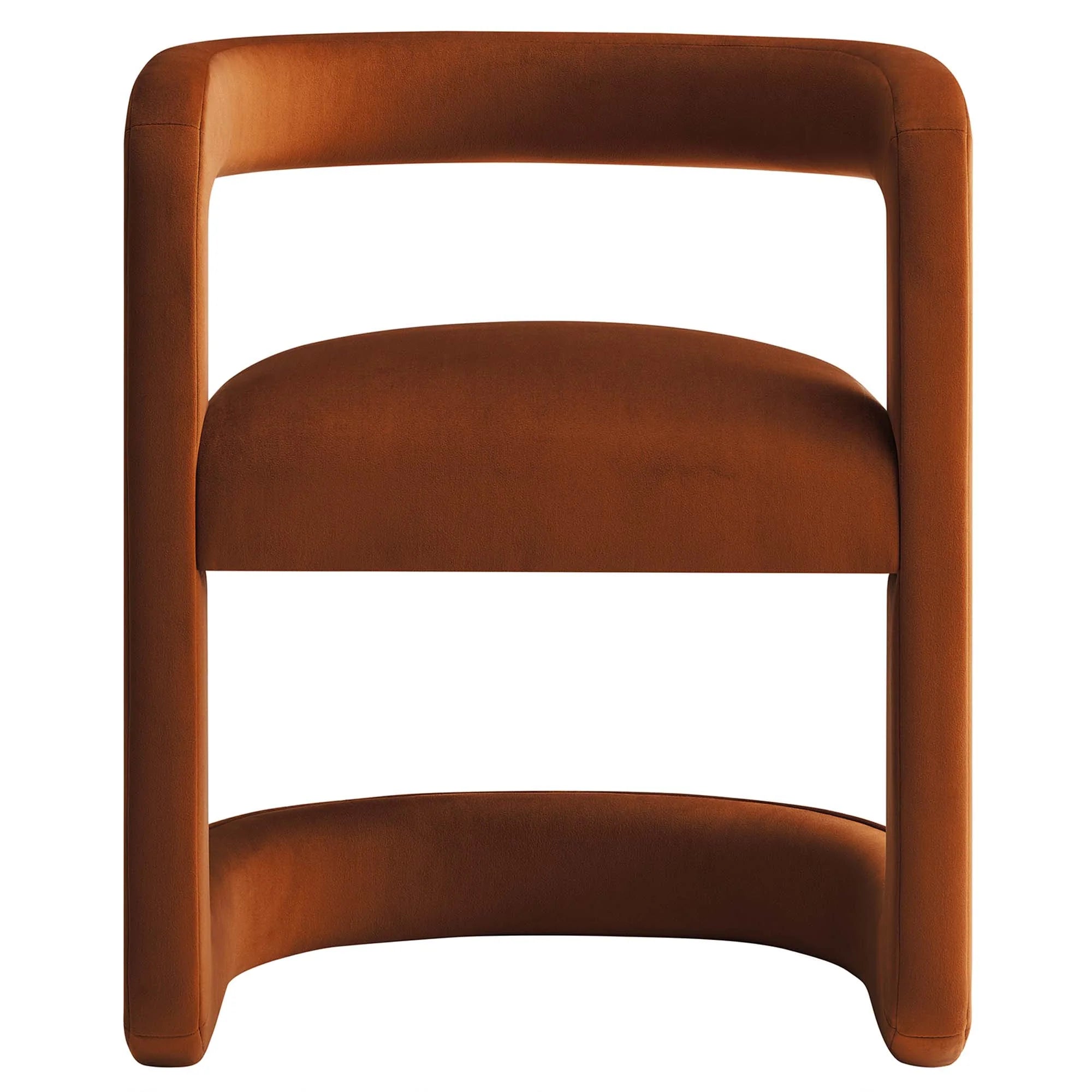 Fauteuil de salon en velours Ponder Performance