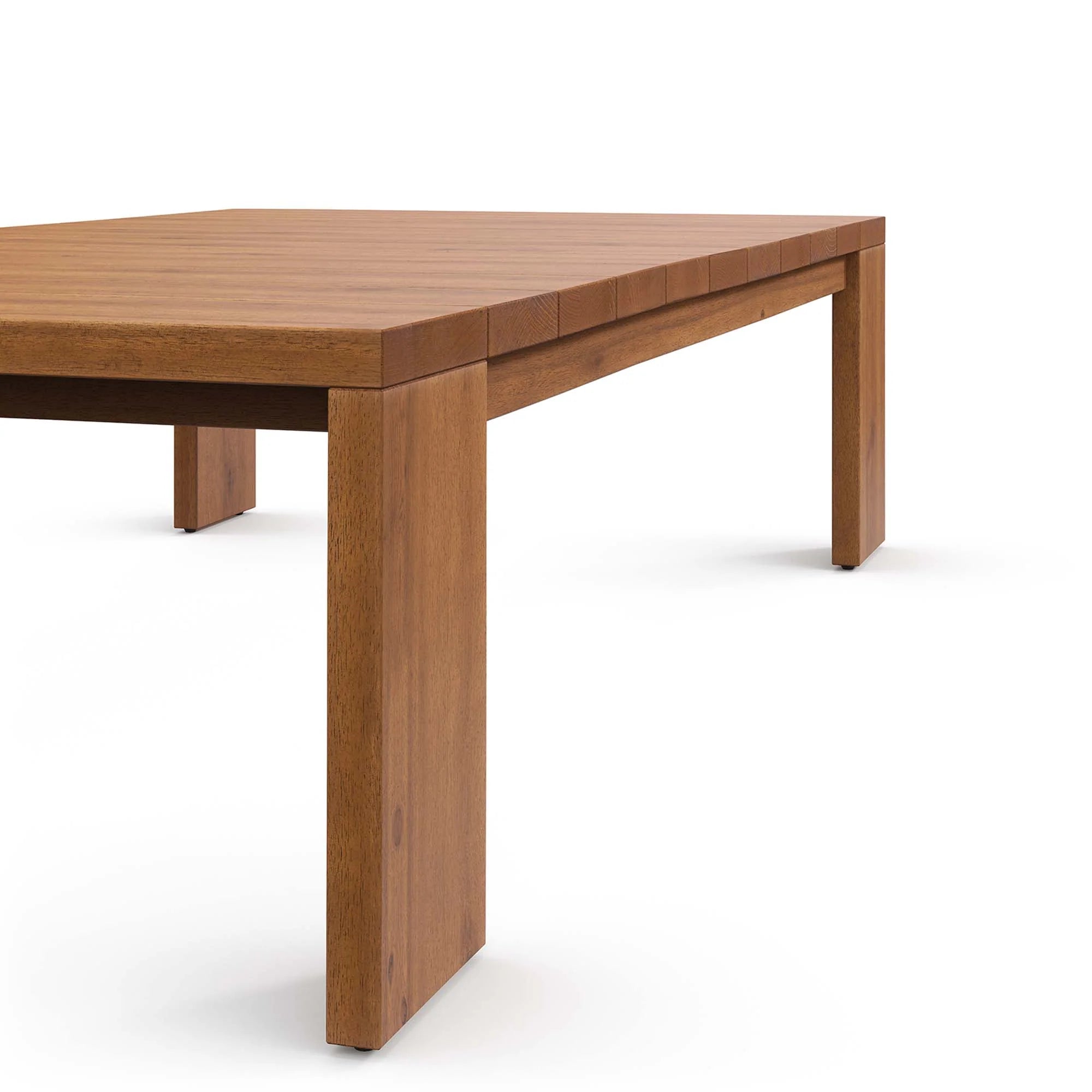 Table basse d'extérieur en bois d'acacia Tahoe de couleur naturelle