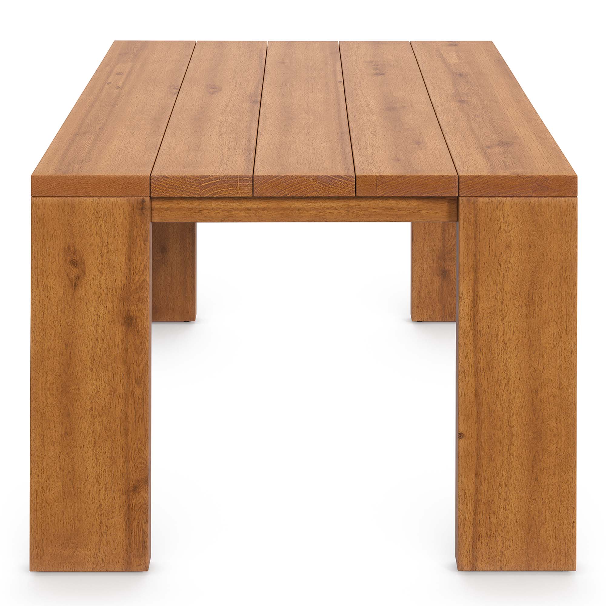 Table d'appoint d'extérieur en bois d'acacia Tahoe en couleur naturelle