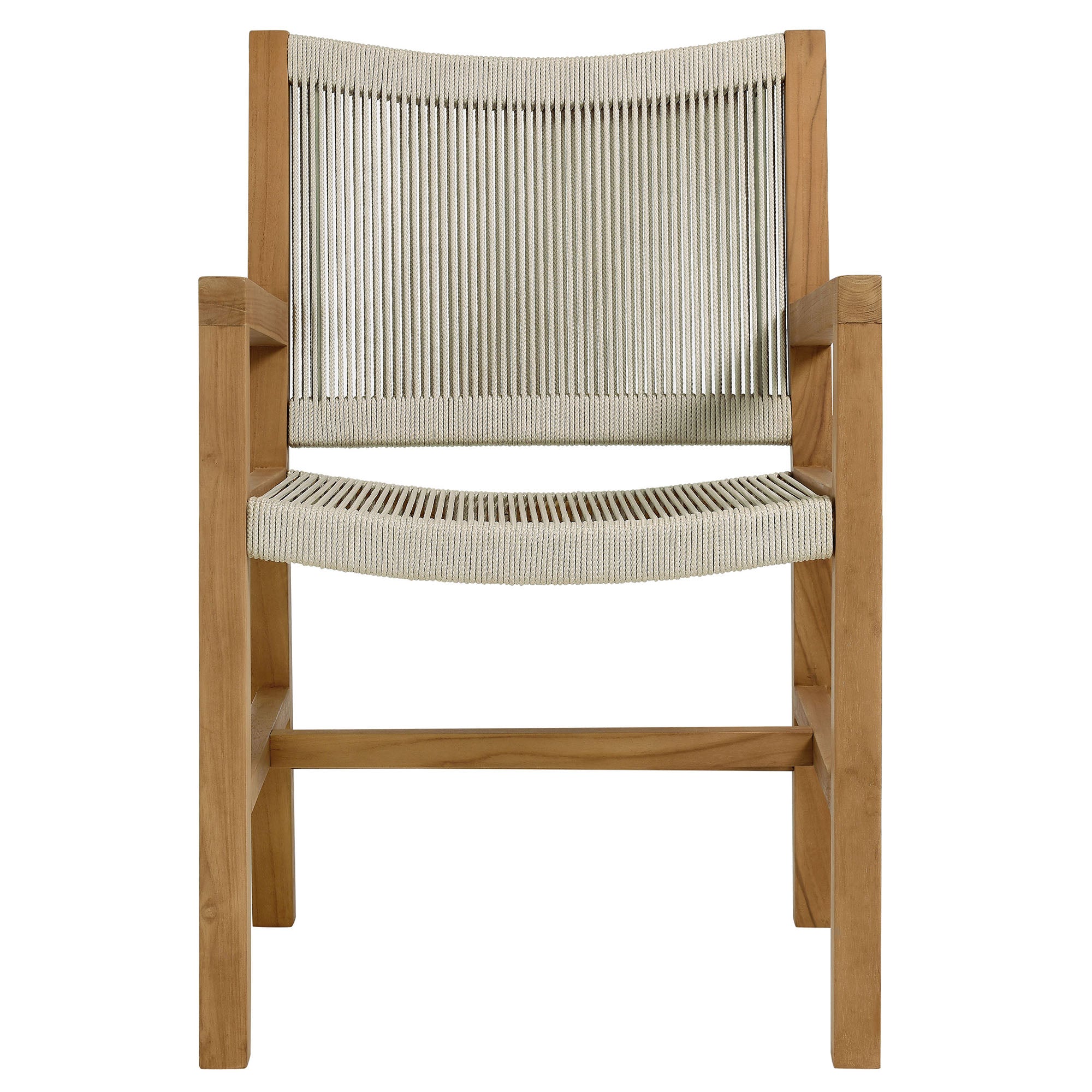 Vienna 5-Piece Outdoor Patio Teak and Rope Dining Set