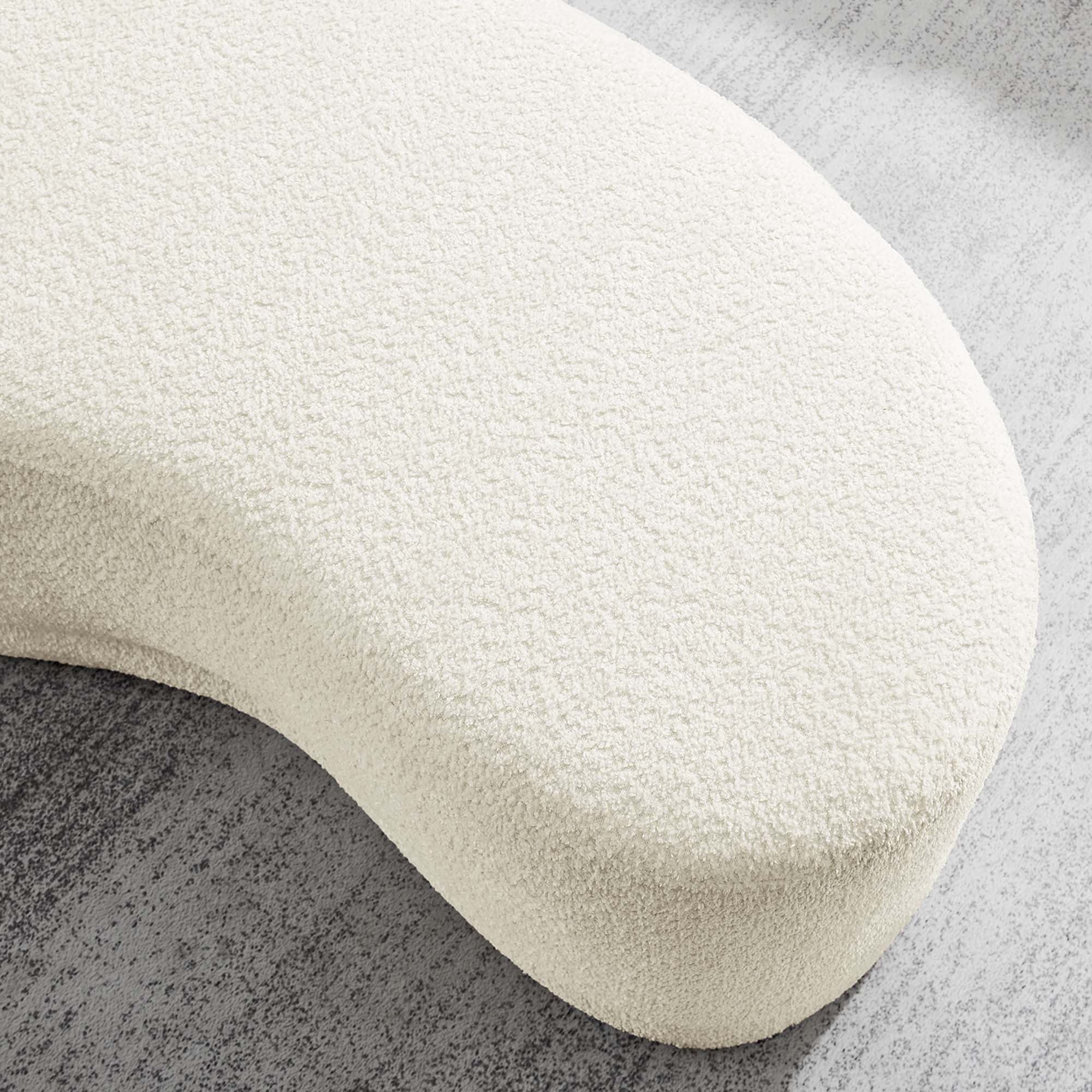Chaise sans accoudoirs rembourrée en duvet Commix