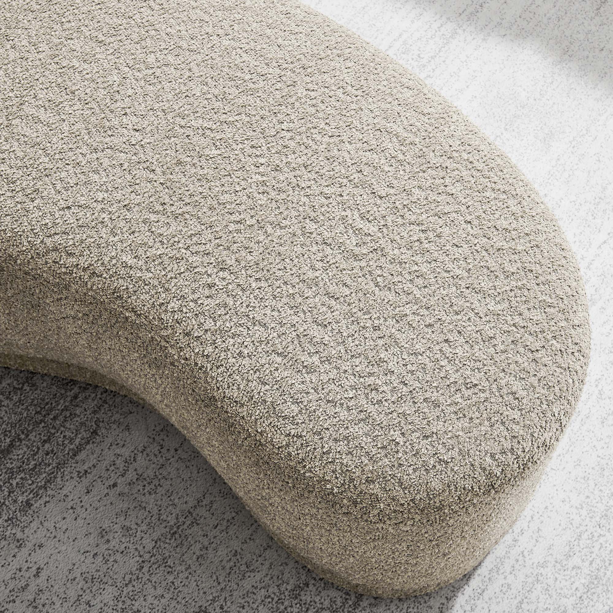 Chaise sans accoudoirs rembourrée en duvet Commix