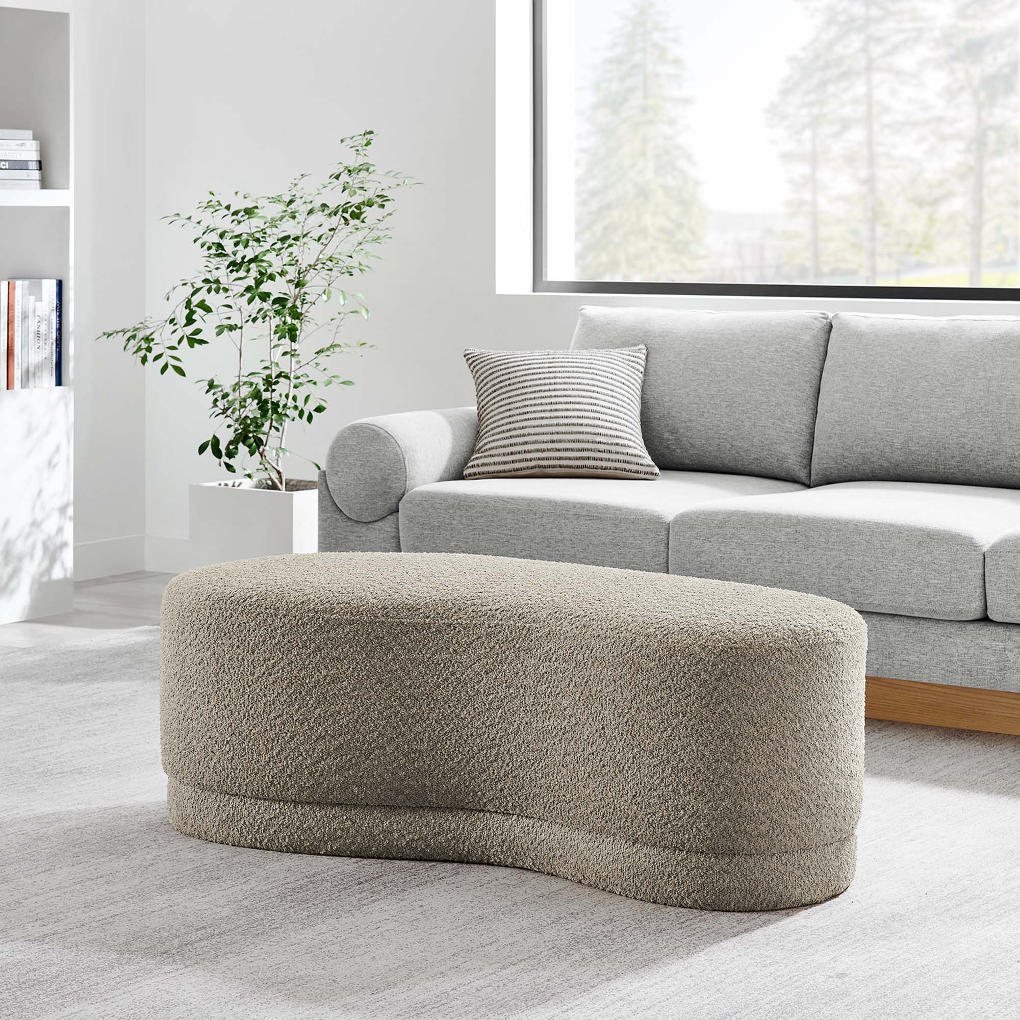 Chaise sans accoudoirs rembourrée en duvet Commix