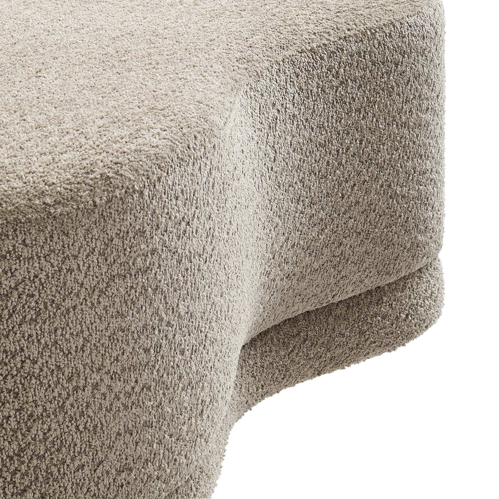 Chaise sans accoudoirs rembourrée en duvet Commix