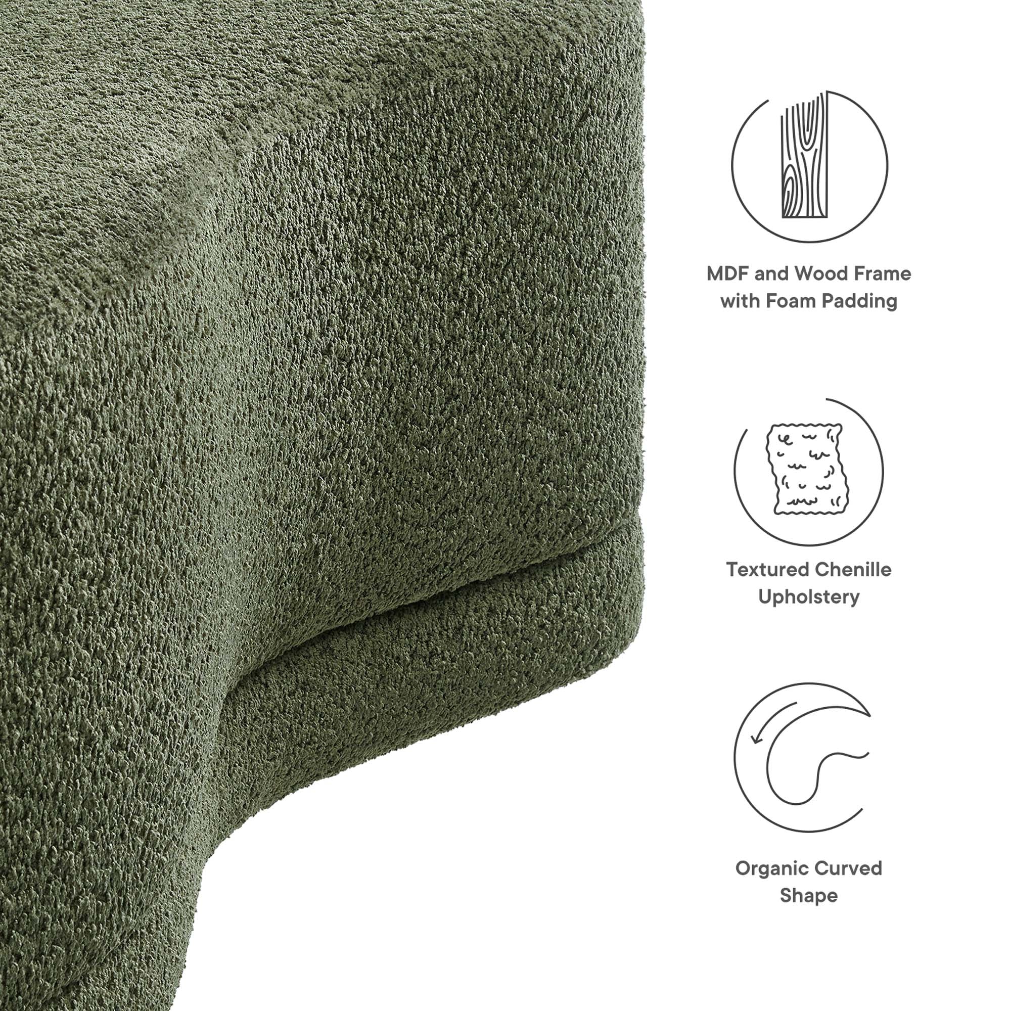 Chaise sans accoudoirs rembourrée en duvet Commix