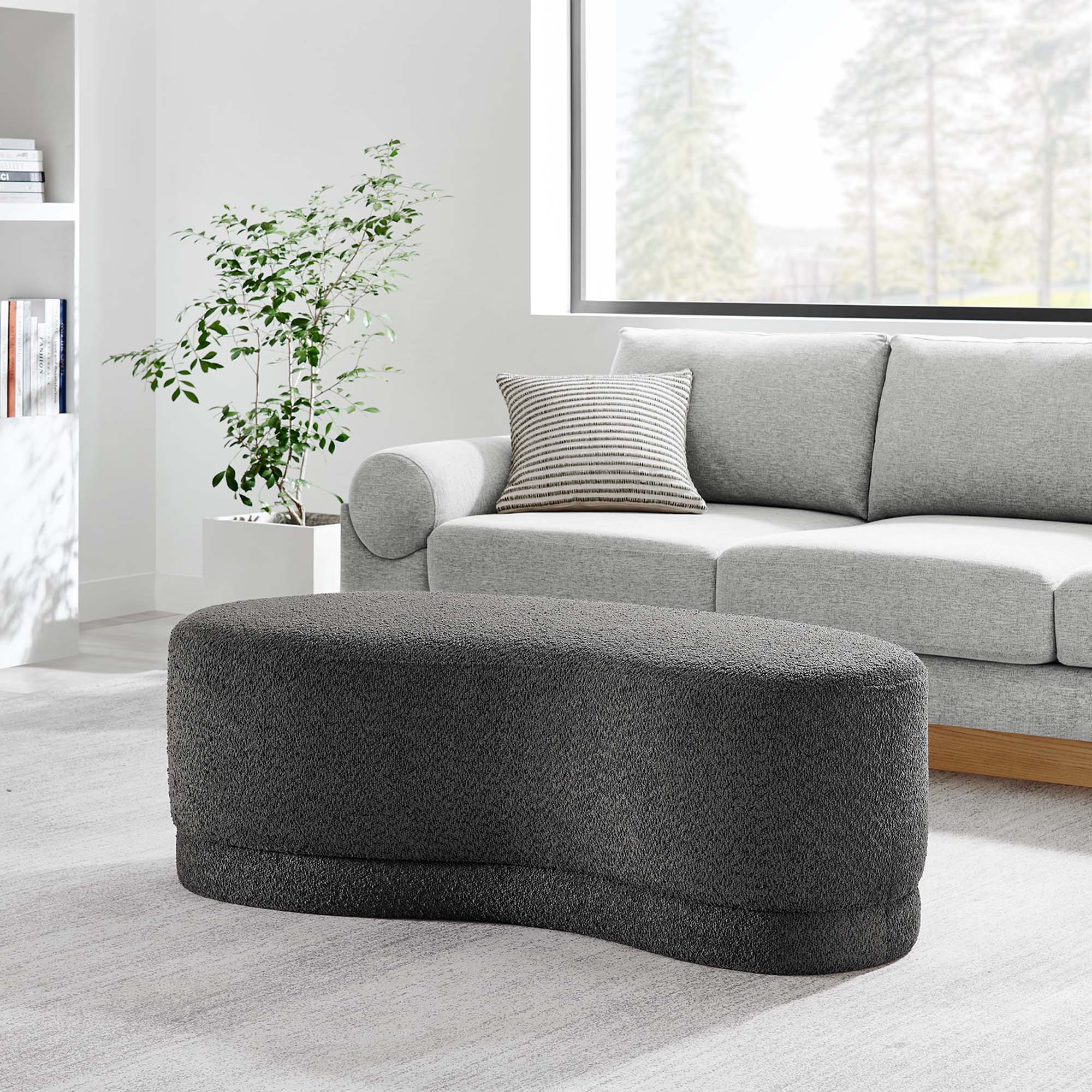 Chaise sans accoudoirs rembourrée en duvet Commix