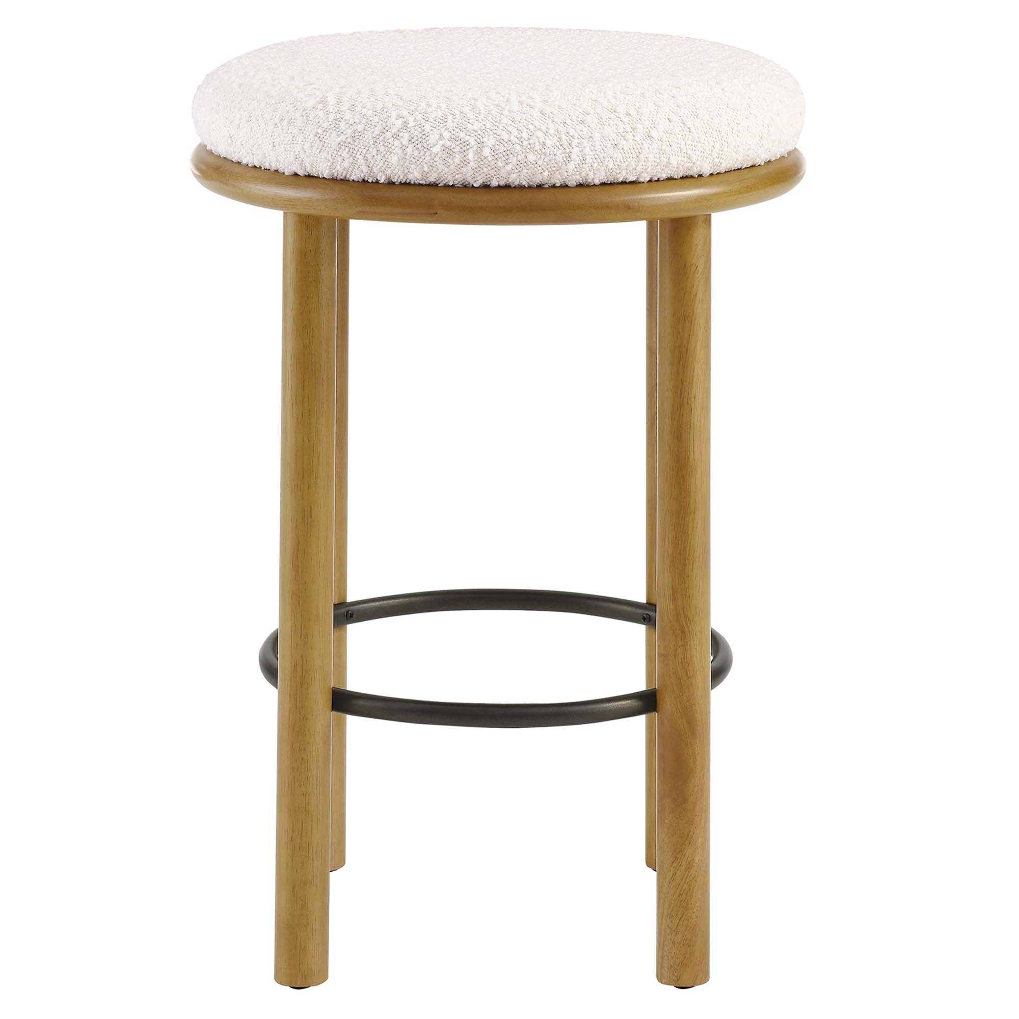 Fable Boucle Fabric Counter Stools Set of 2