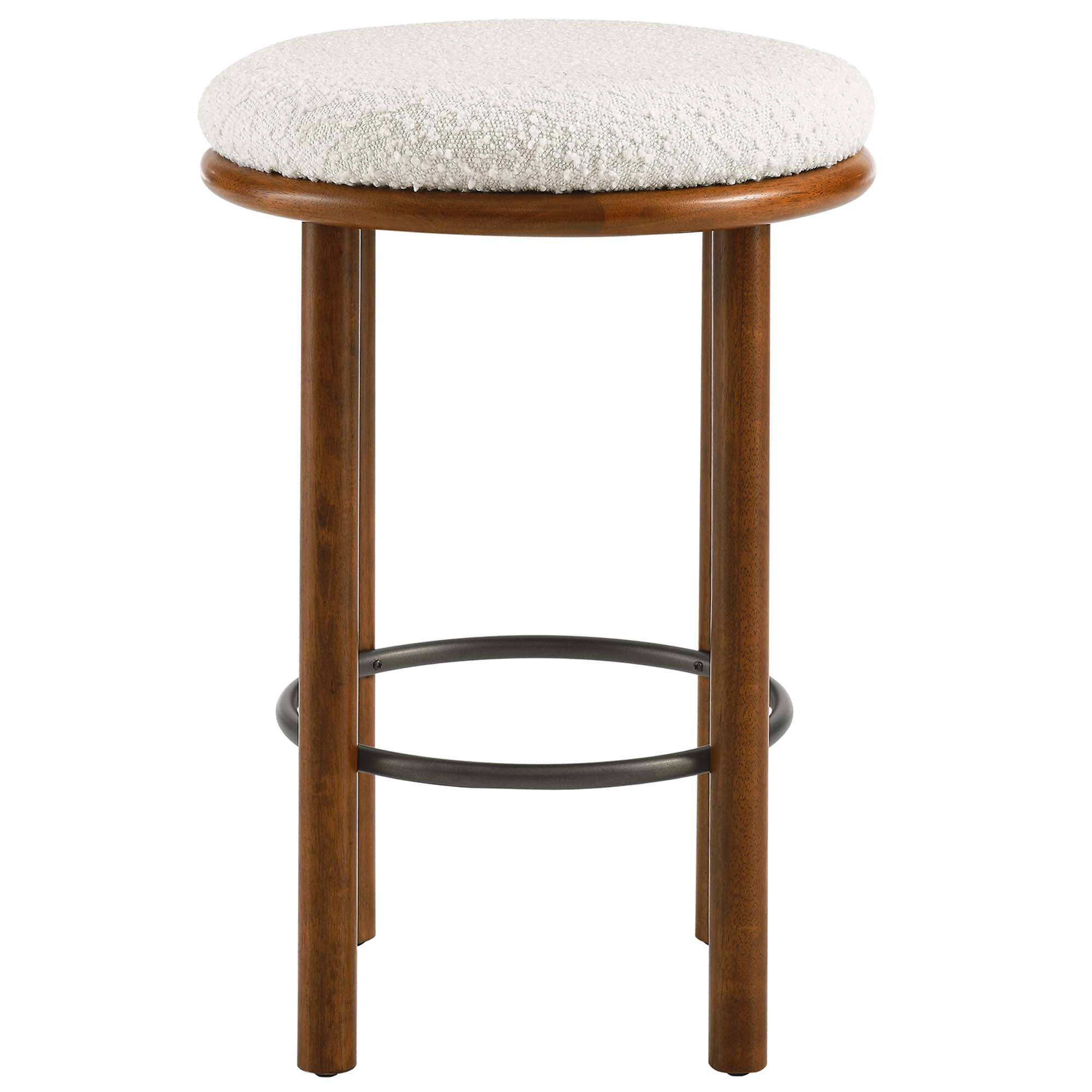 Fable Boucle Fabric Counter Stools Set of 2