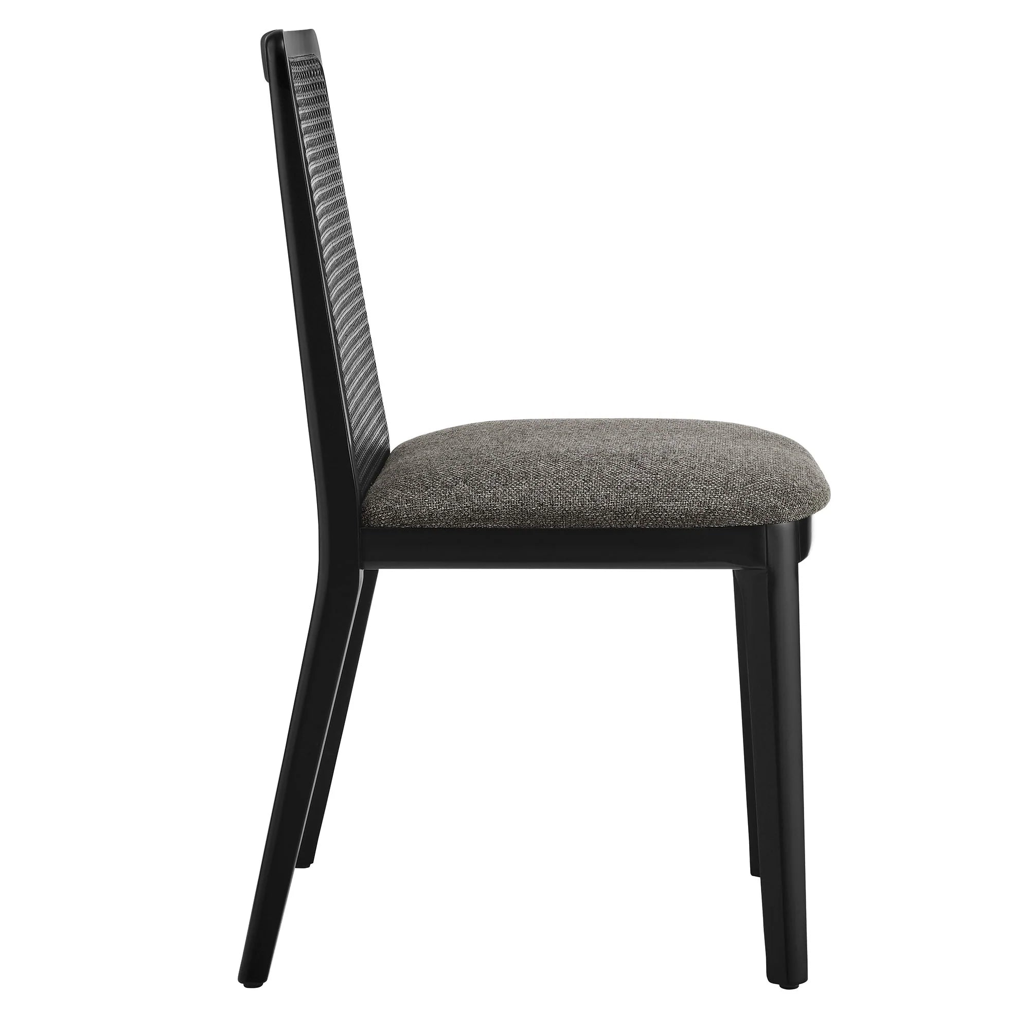 Monarch Wood and Rattan Dining Side Chair