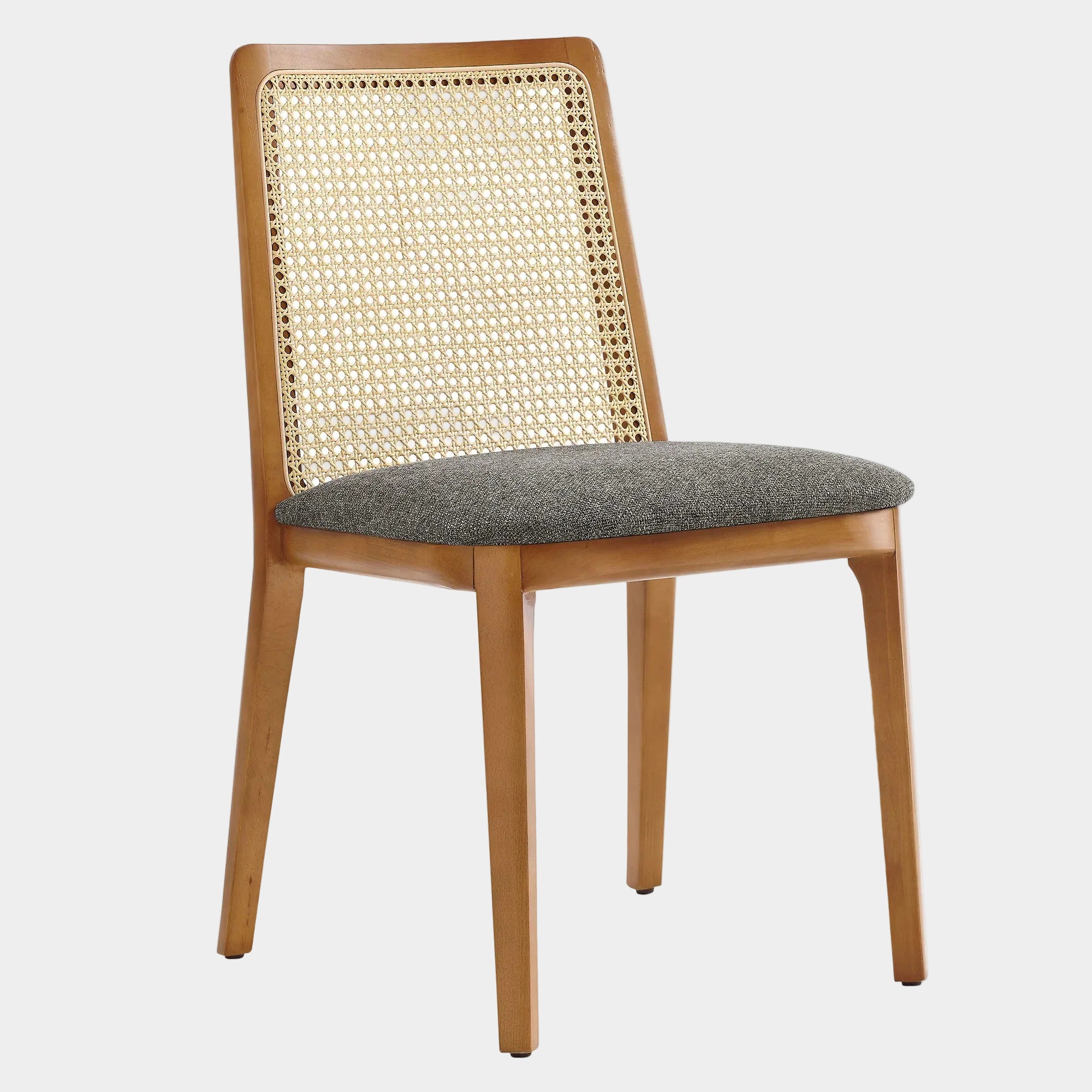 Monarch Wood and Rattan Dining Side Chair