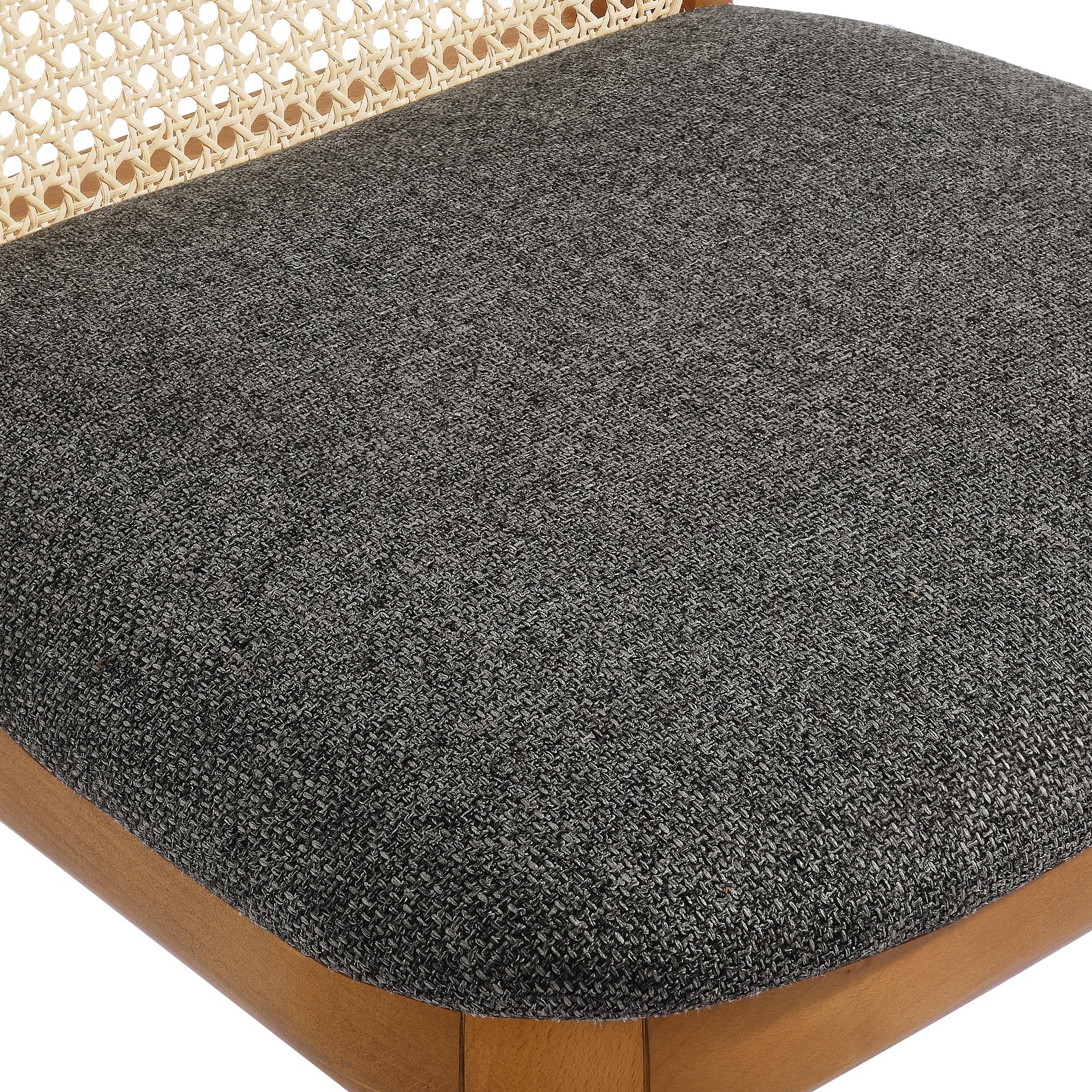 Monarch Wood and Rattan Dining Side Chair