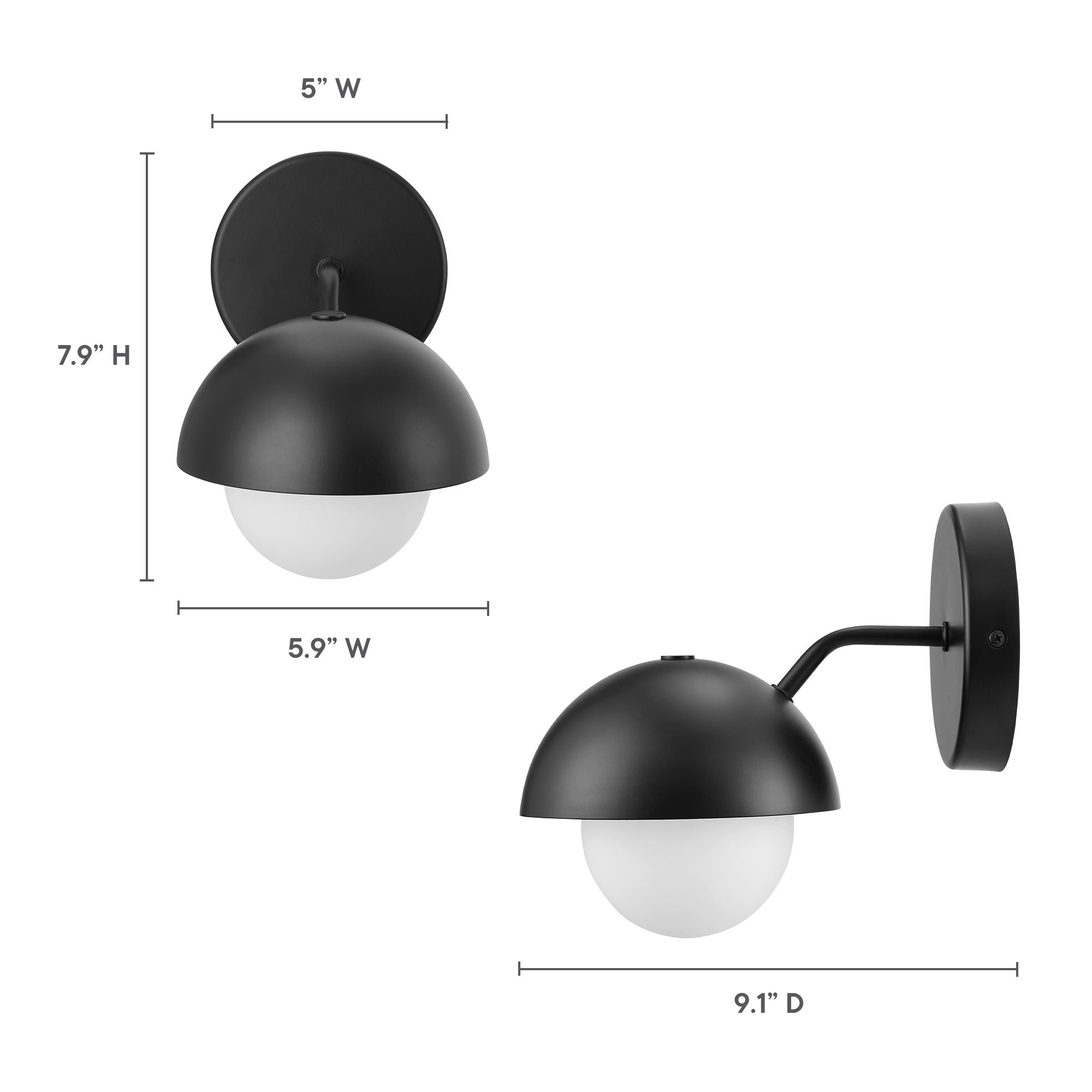 Applique murale Globe Eclipse