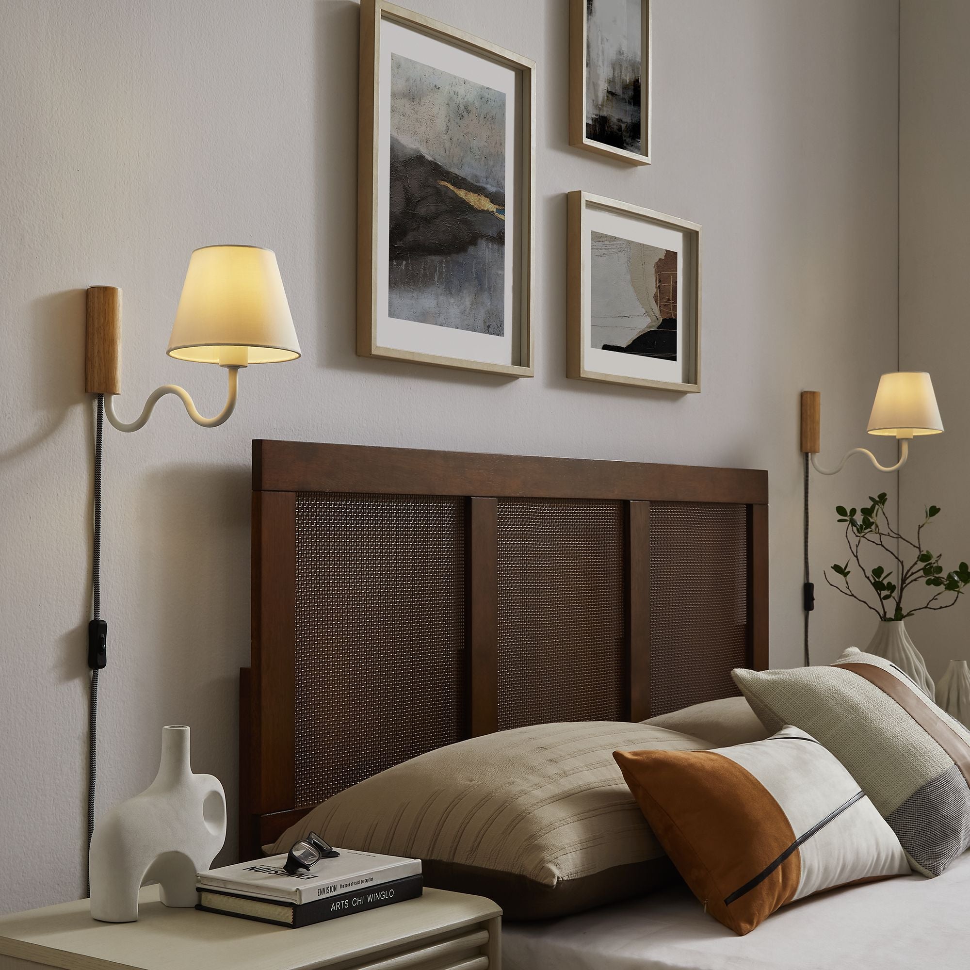 Applique murale à bras ondulés Sunlit