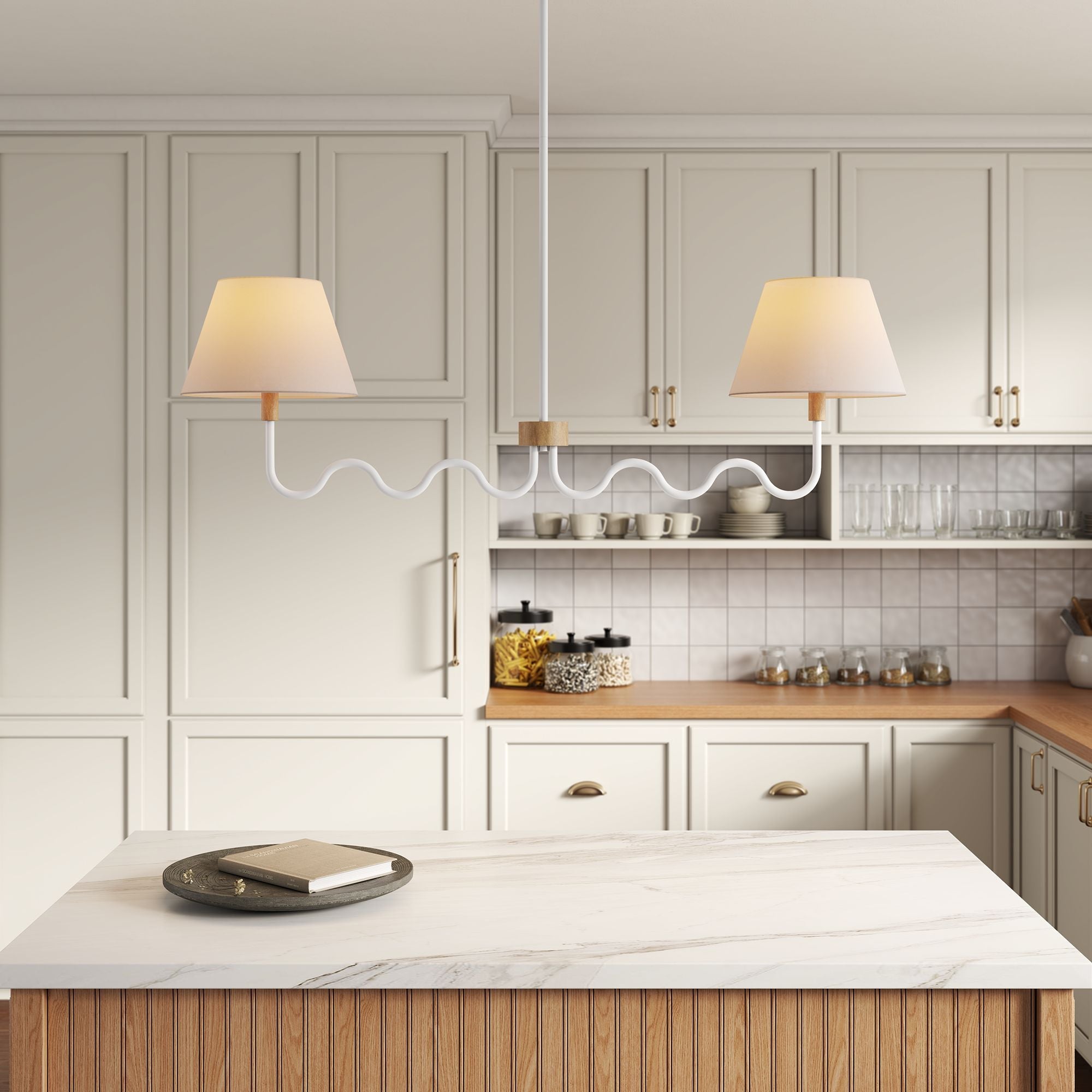 Lampe suspendue à 2 bras Sunlit Squiggle