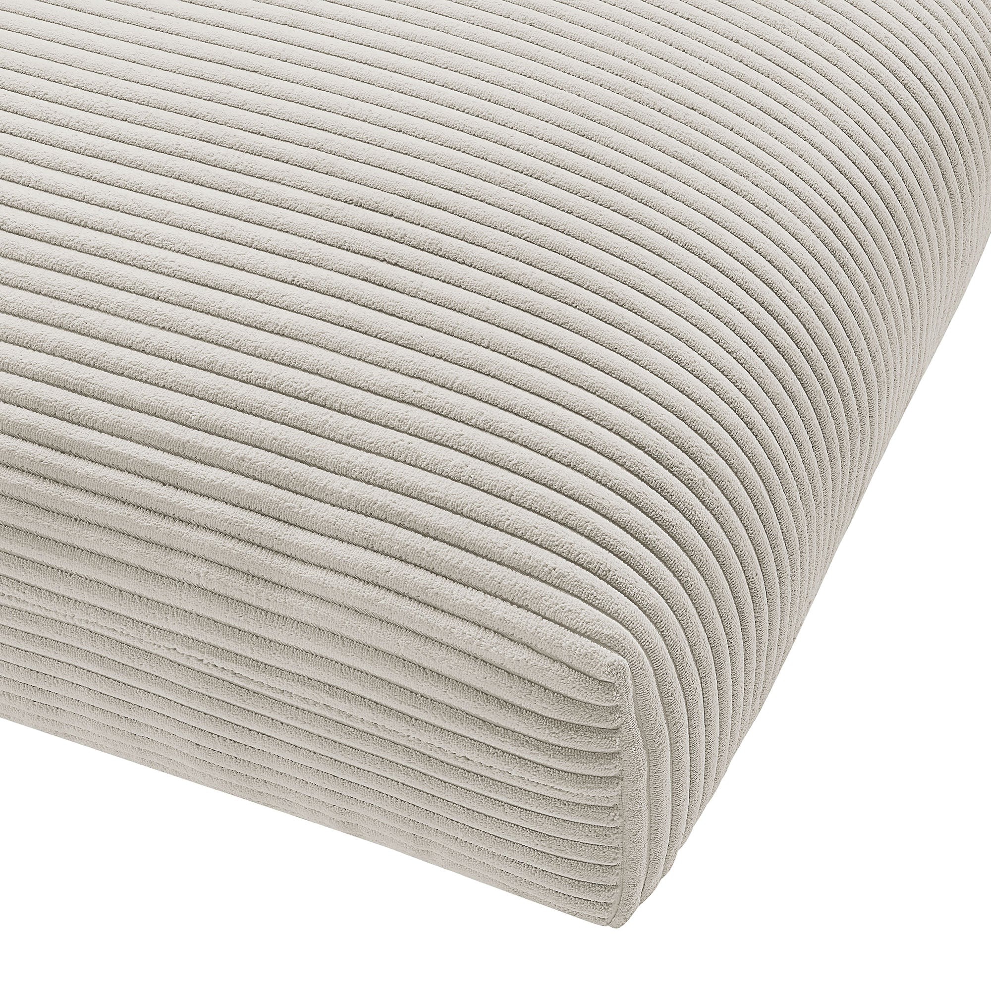 Chaise sans accoudoirs rembourrée en duvet Commix