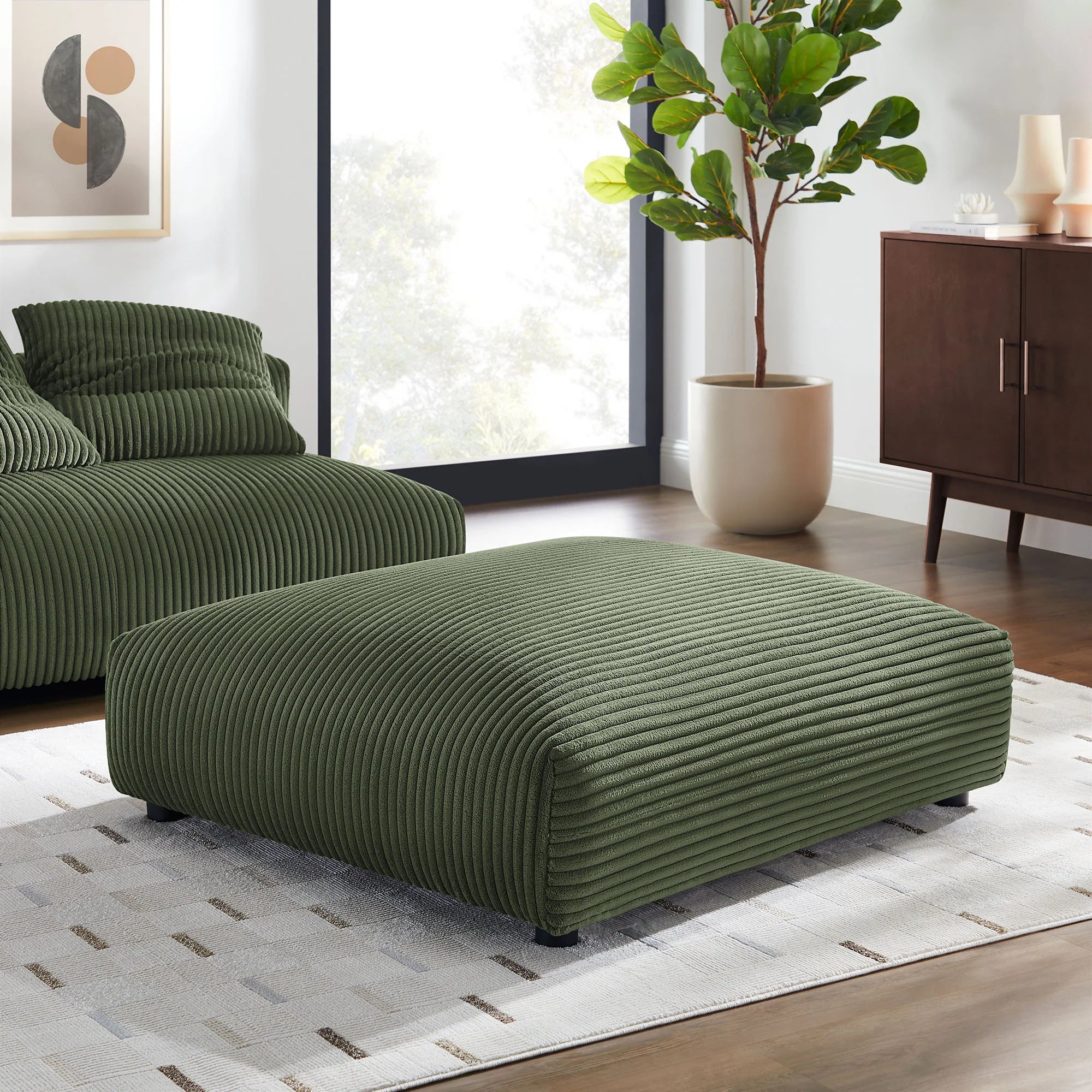 Chaise sans accoudoirs rembourrée en duvet Commix