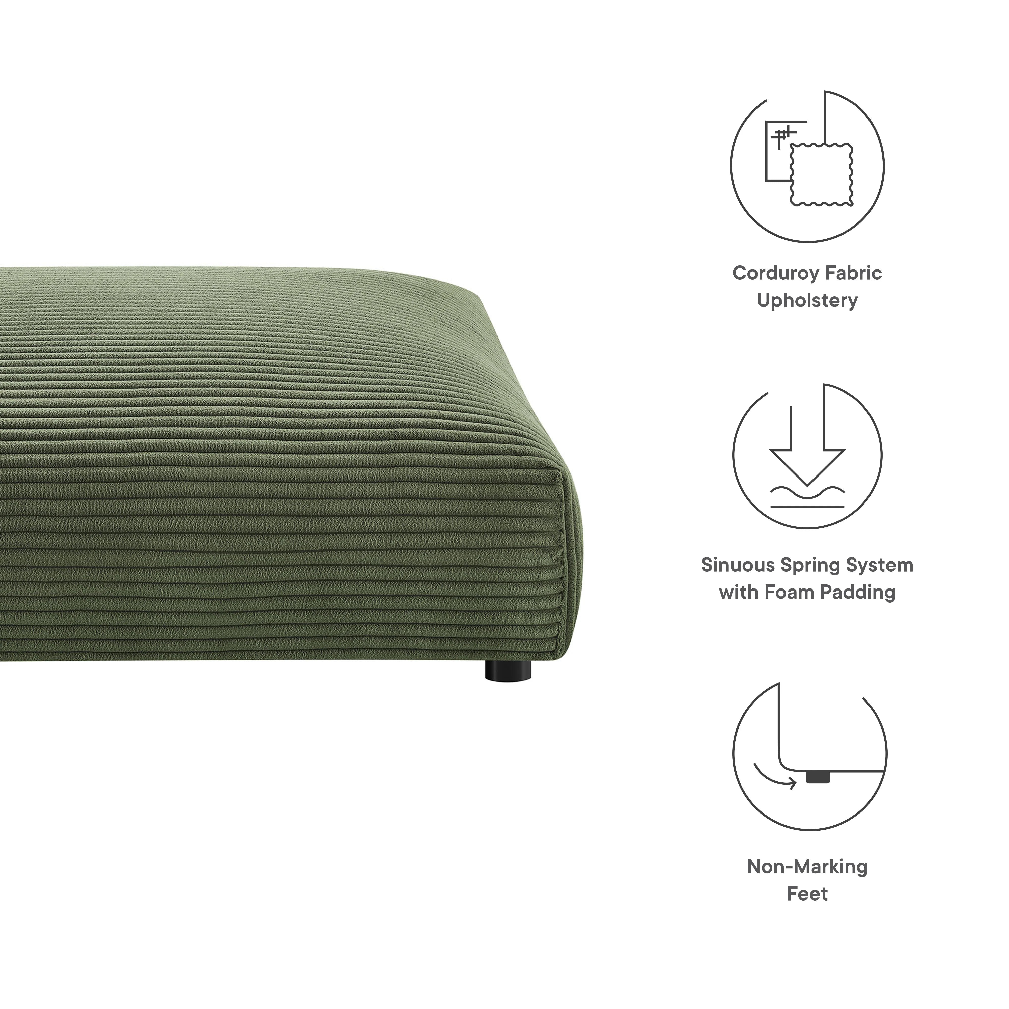 Chaise sans accoudoirs rembourrée en duvet Commix
