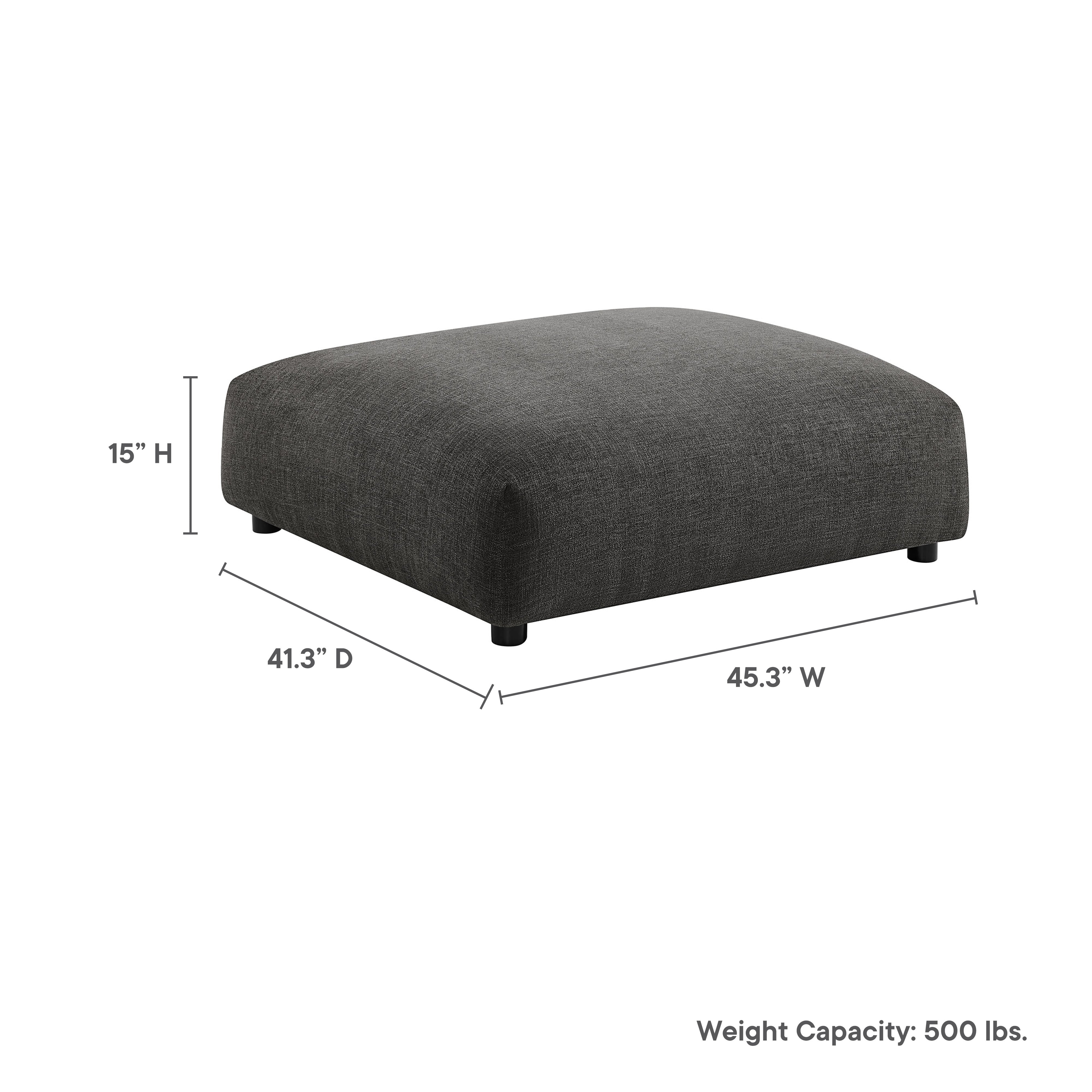 Solace Modular Upholstered Fabric Ottoman