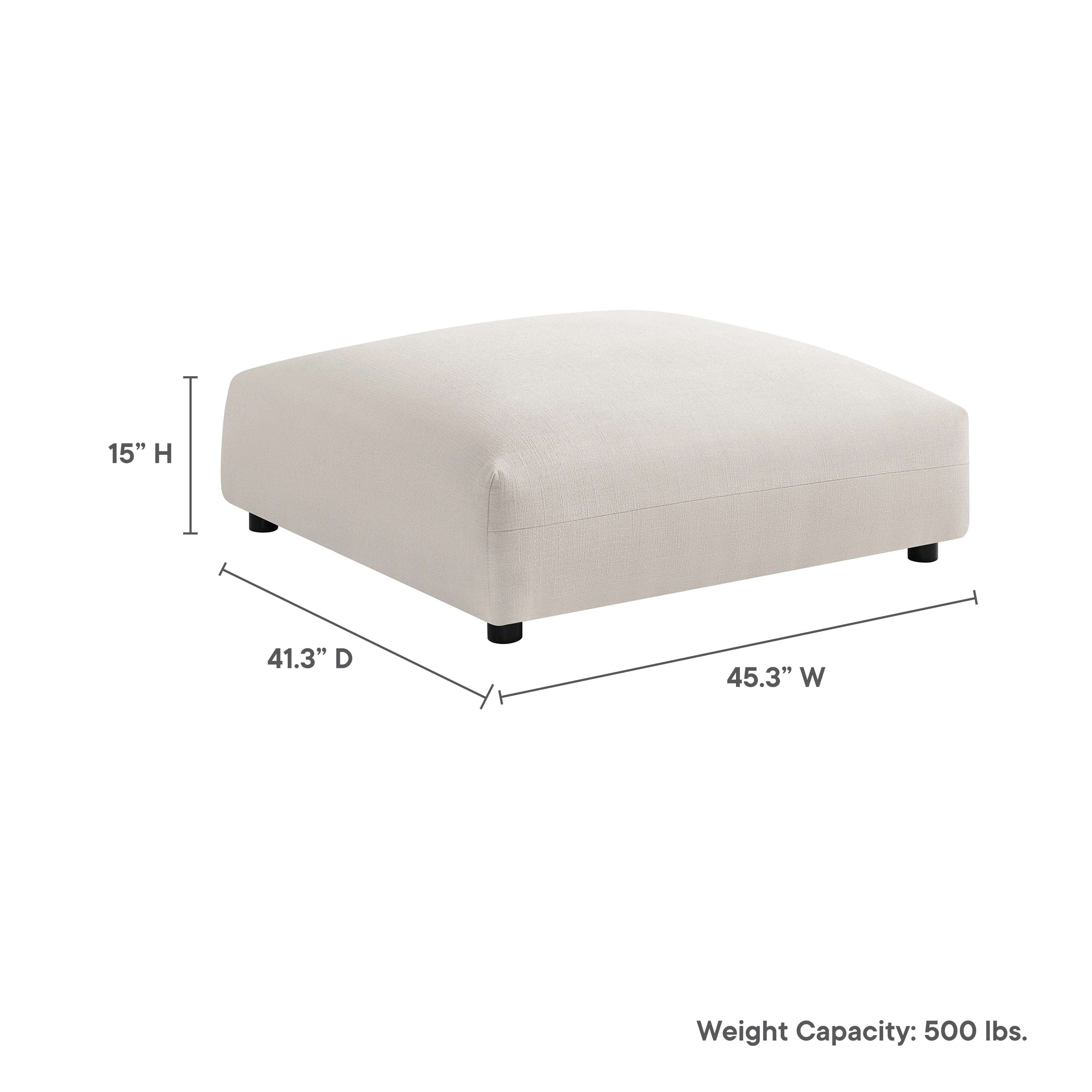 Chaise sans accoudoirs rembourrée en duvet Commix