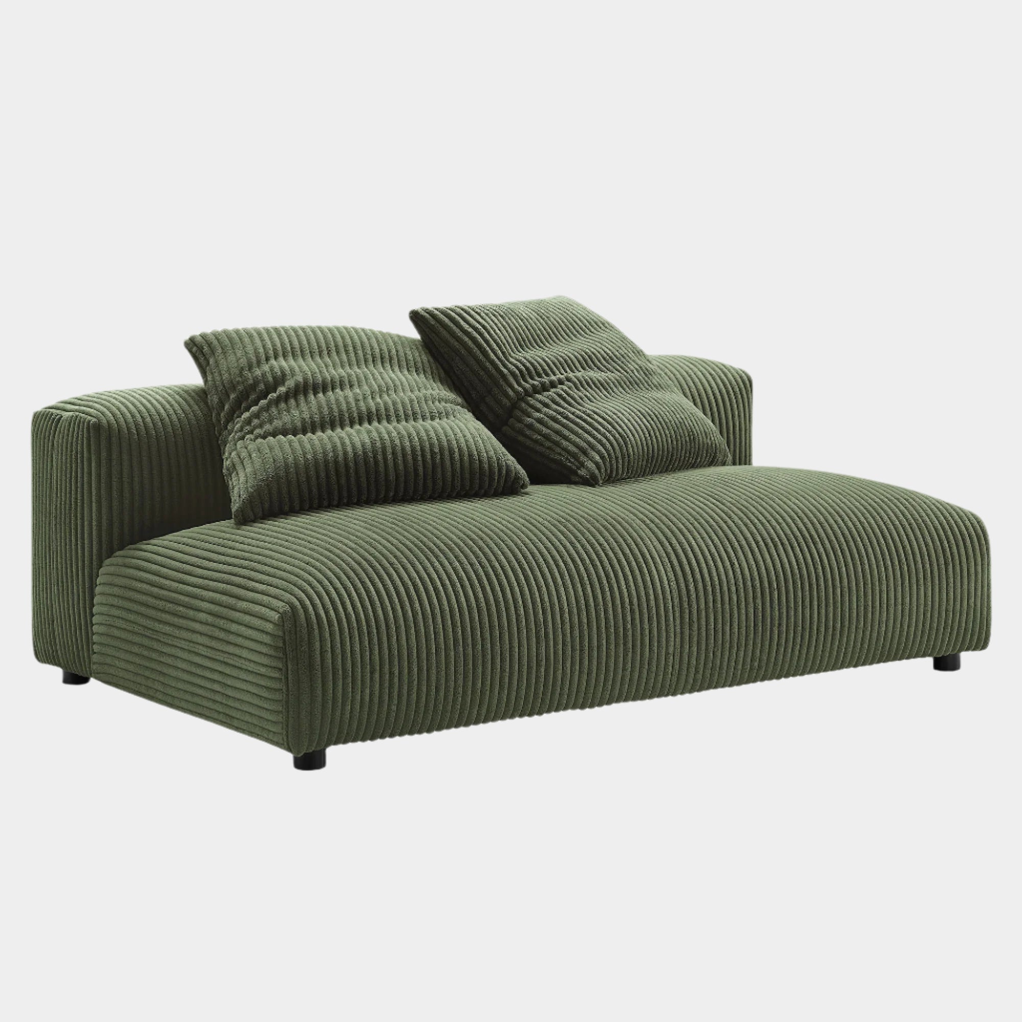 Chaise sans accoudoirs rembourrée en duvet Commix