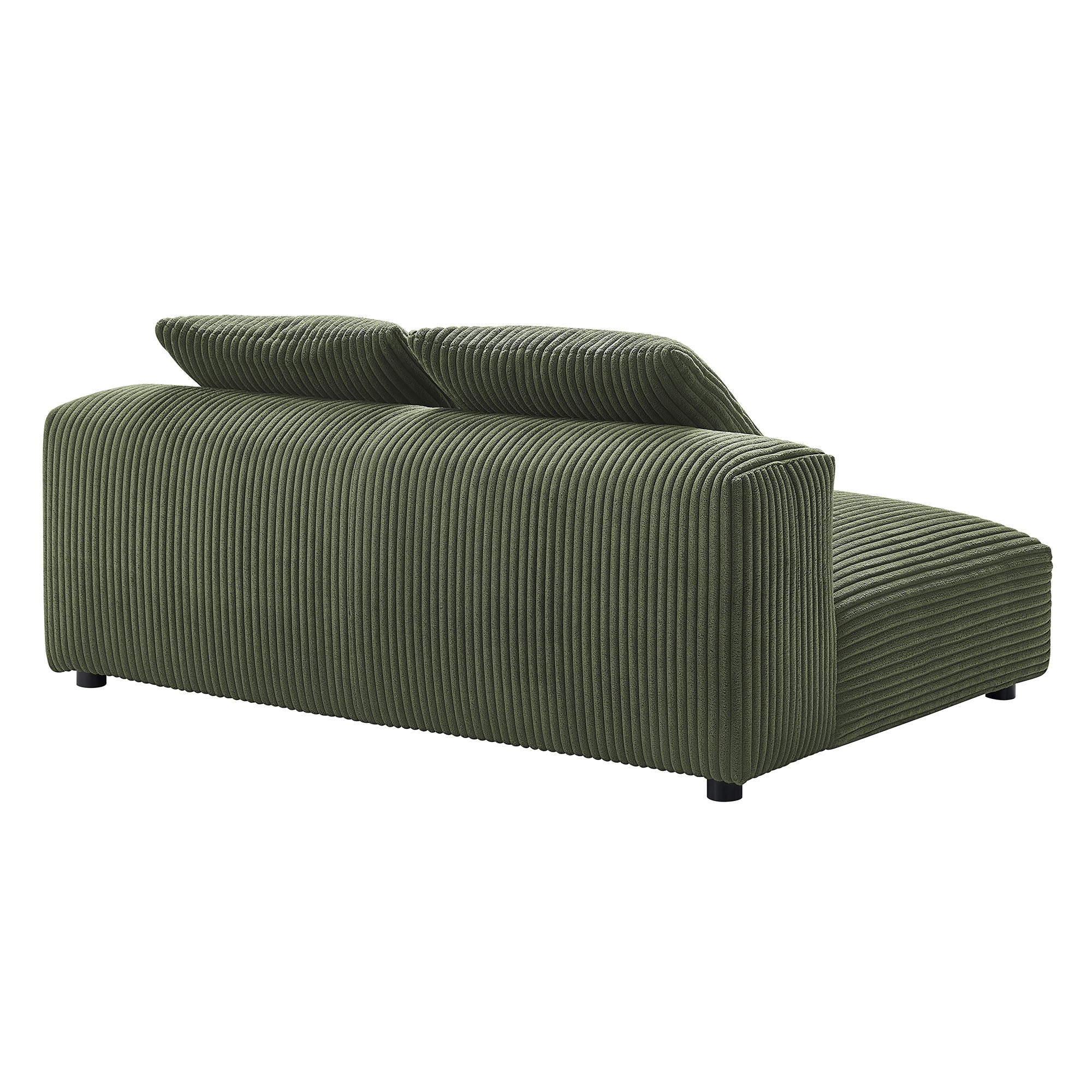 Chaise sans accoudoirs rembourrée en duvet Commix