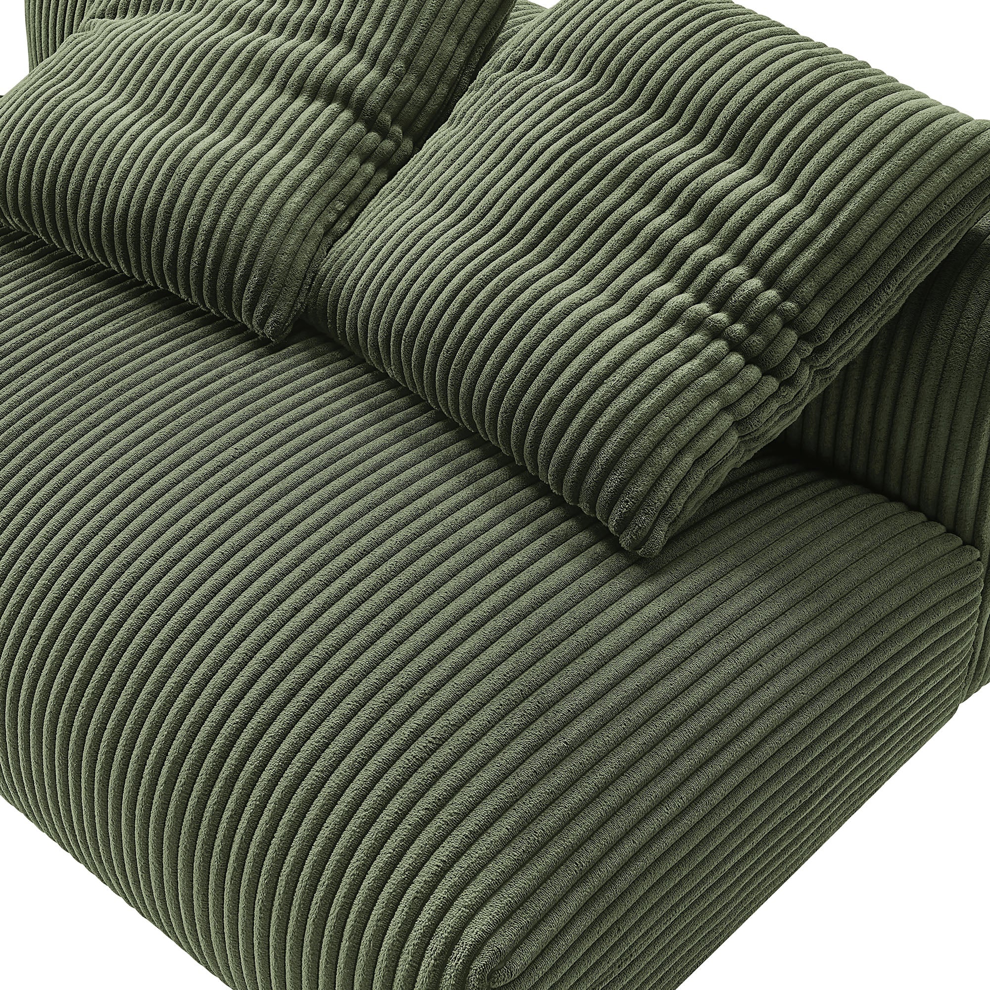 Chaise sans accoudoirs rembourrée en duvet Commix