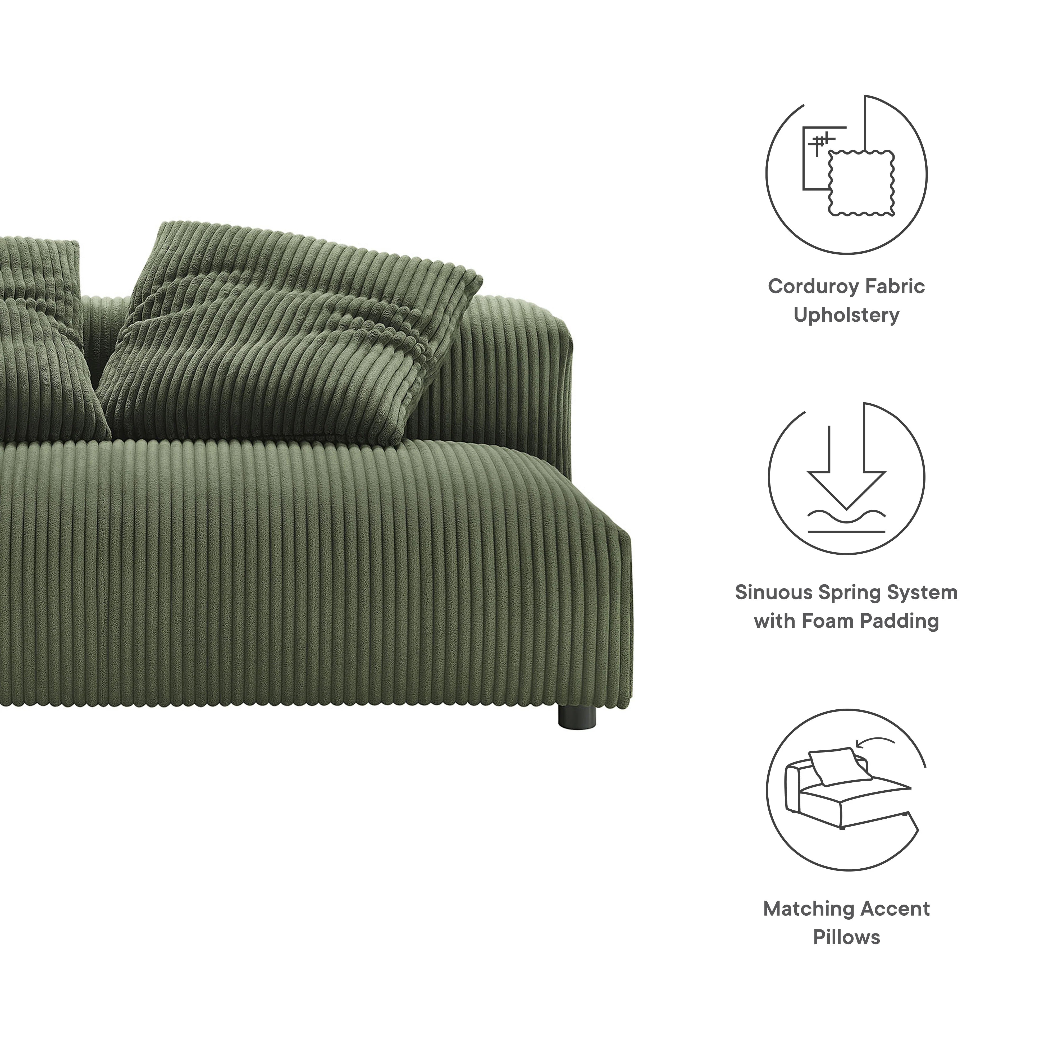 Chaise sans accoudoirs rembourrée en duvet Commix