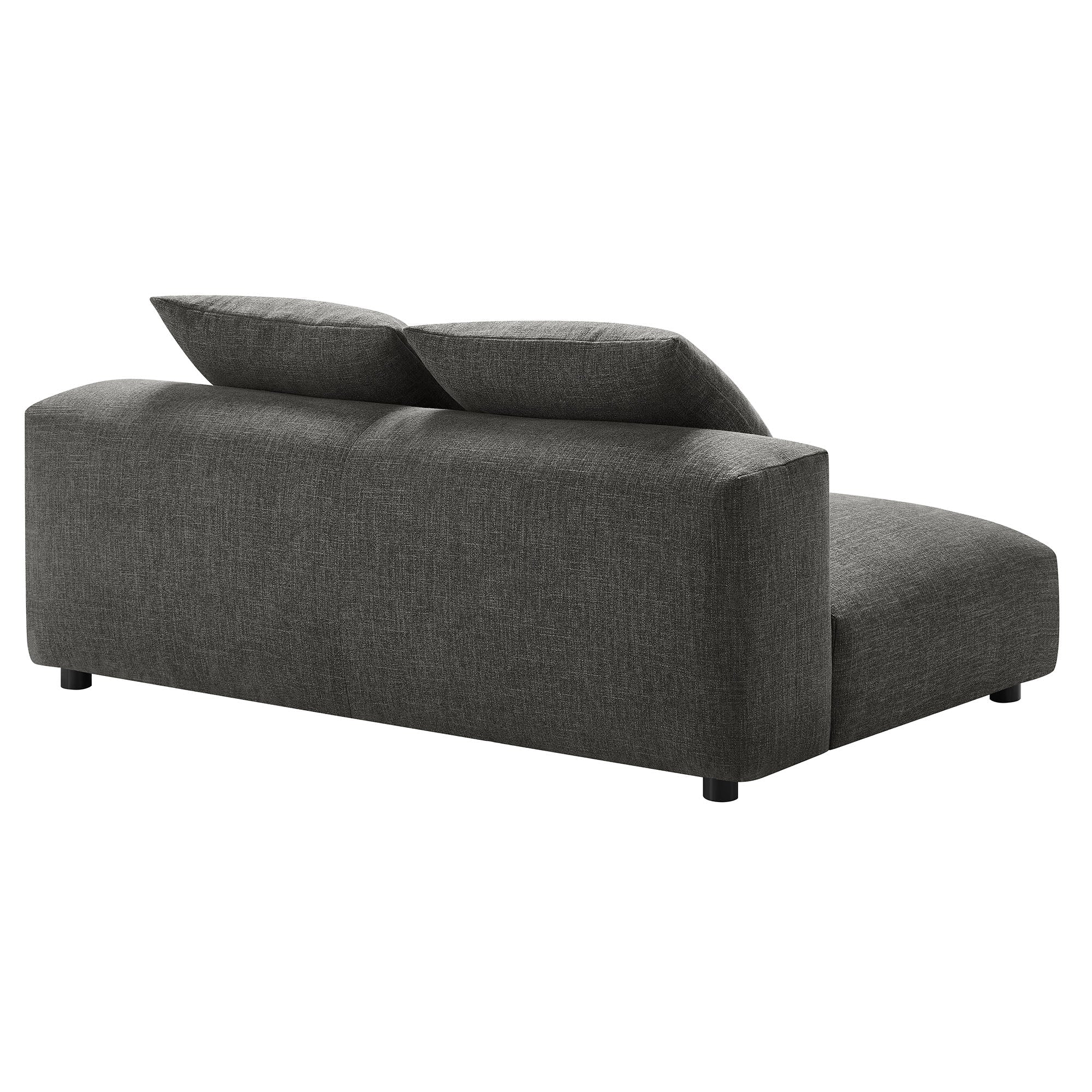 Chaise sans accoudoirs rembourrée en duvet Commix