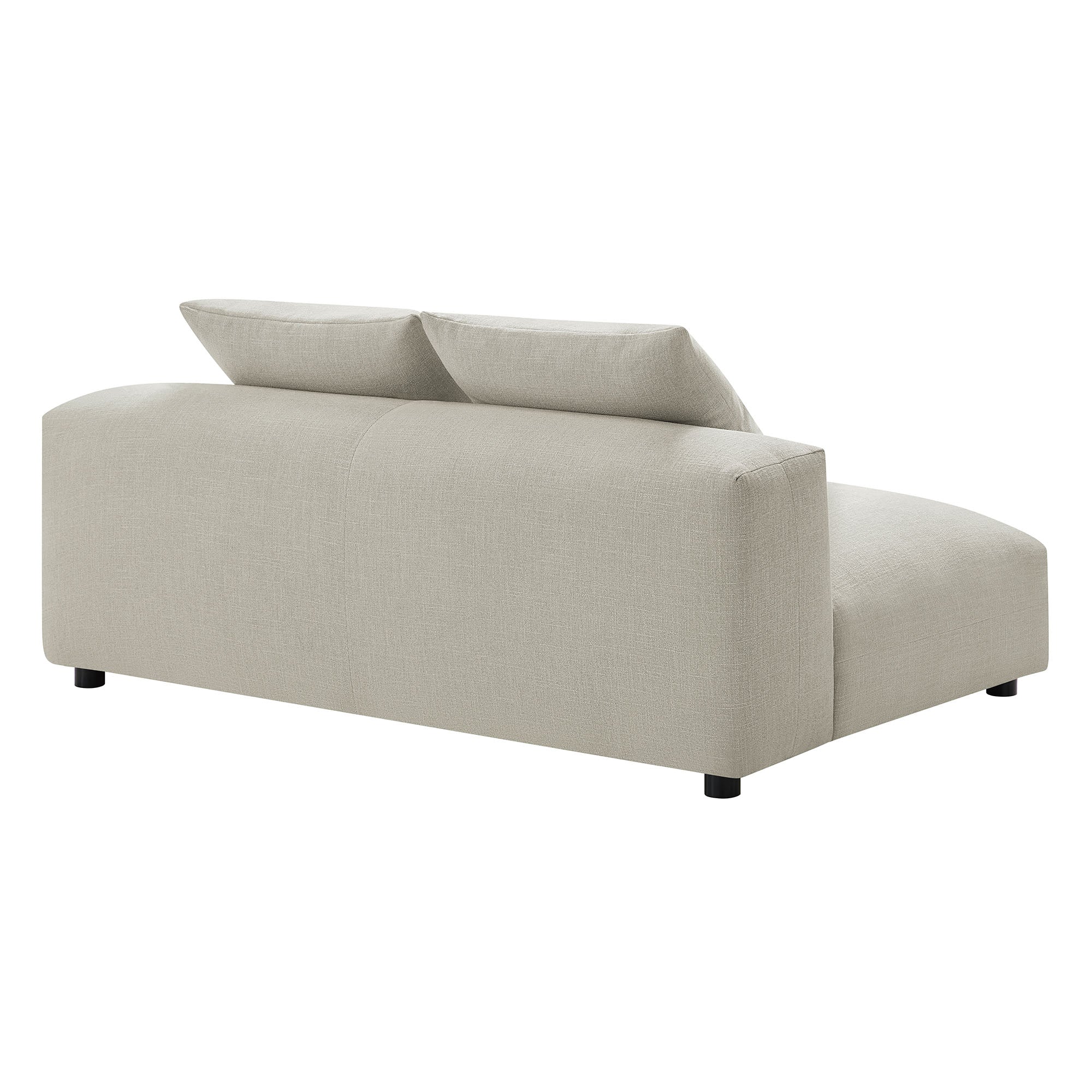 Chaise sans accoudoirs rembourrée en duvet Commix