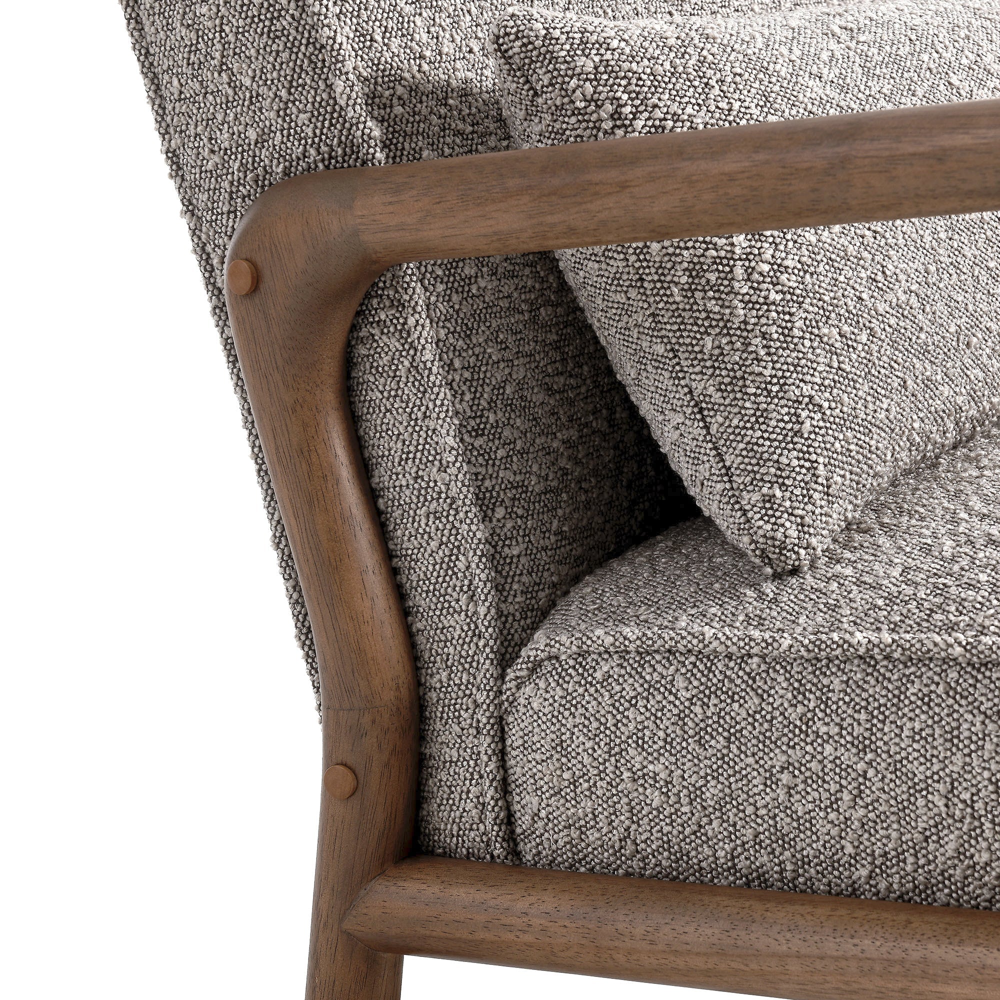 Fauteuil rembourré Charlie Boucle