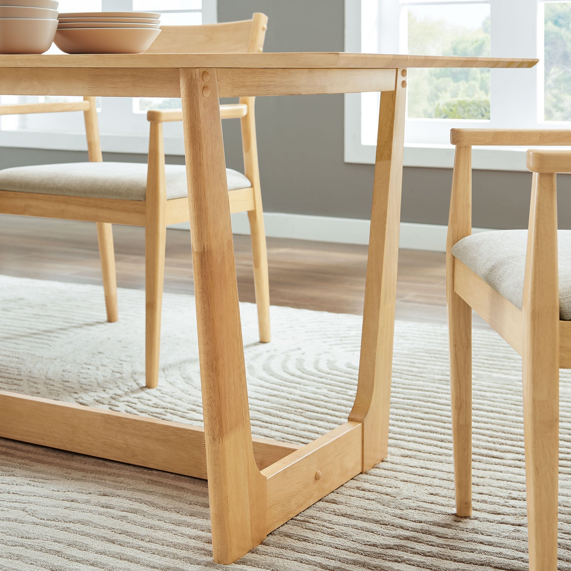 Table à manger rectangulaire en bois Solara de 71 po
