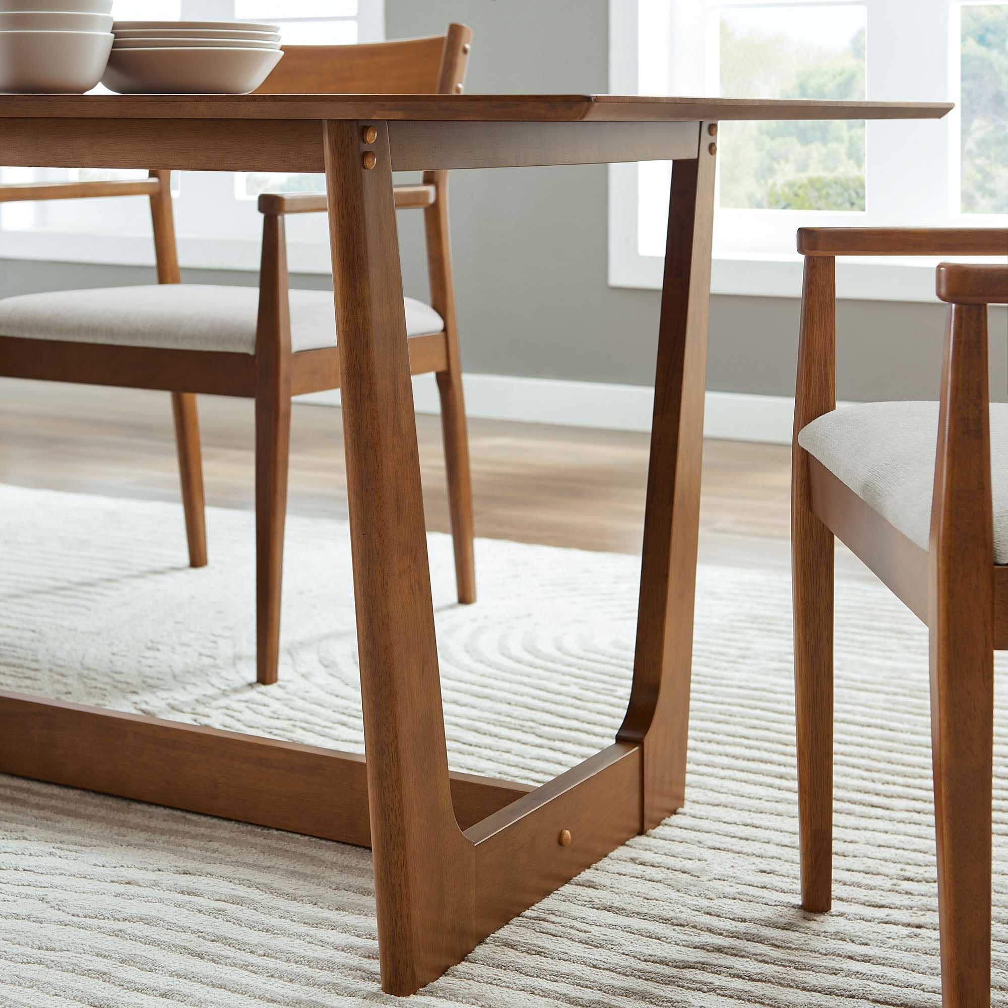 Table à manger rectangulaire en bois Solara de 71 po